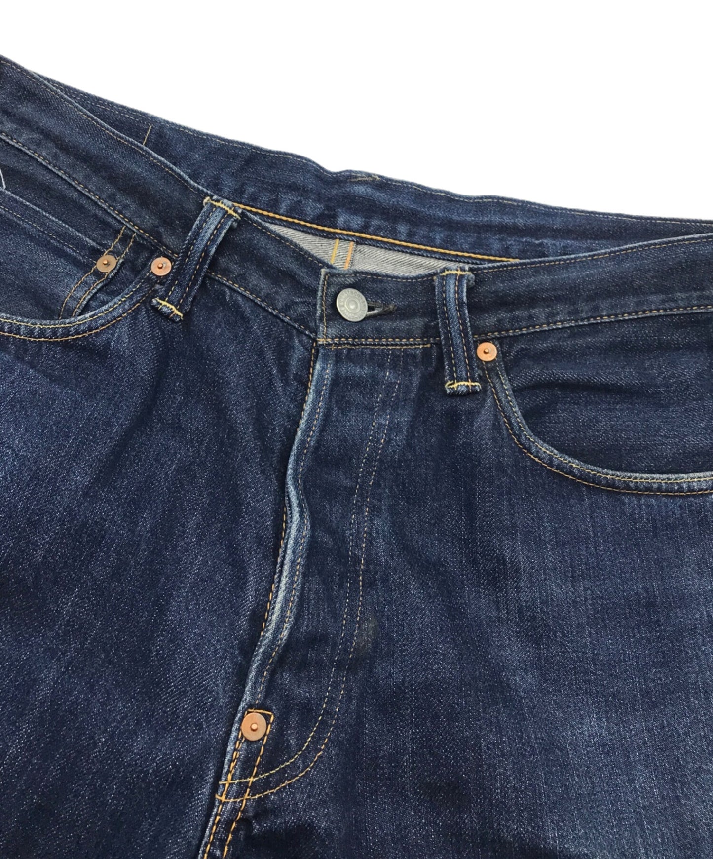 [Pre-owned] EVISU 9001 gull painted denim pants