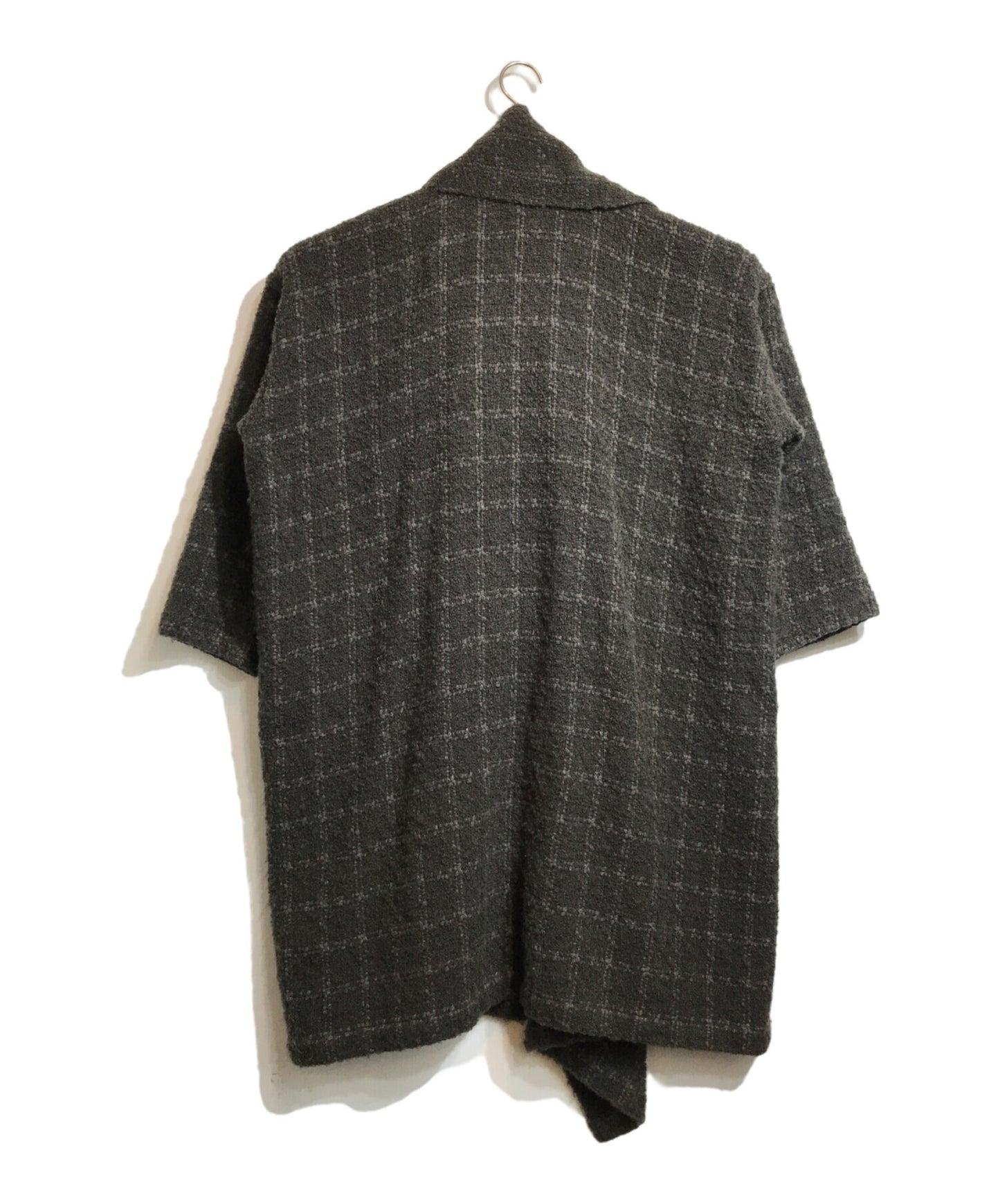 [Pre-owned] ISSEY MIYAKE PERMANENTE tweed wrap coat VG63250