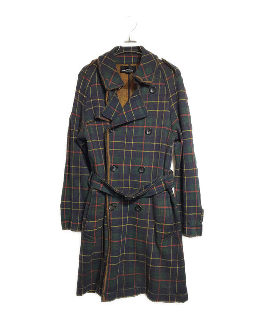 [Pre-owned] tricot COMME des GARCONS Cutoff shrunken flannel coat TK-C006