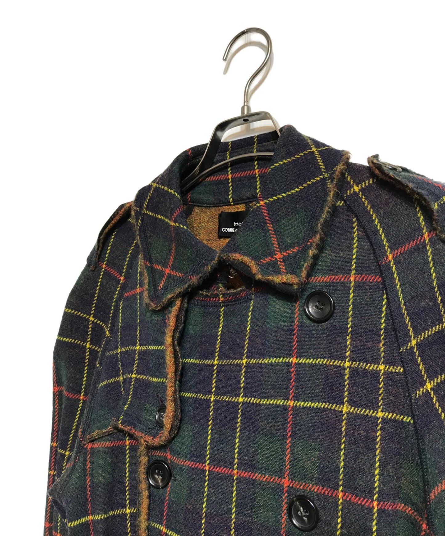[Pre-owned] tricot COMME des GARCONS Cutoff shrunken flannel coat TK-C006