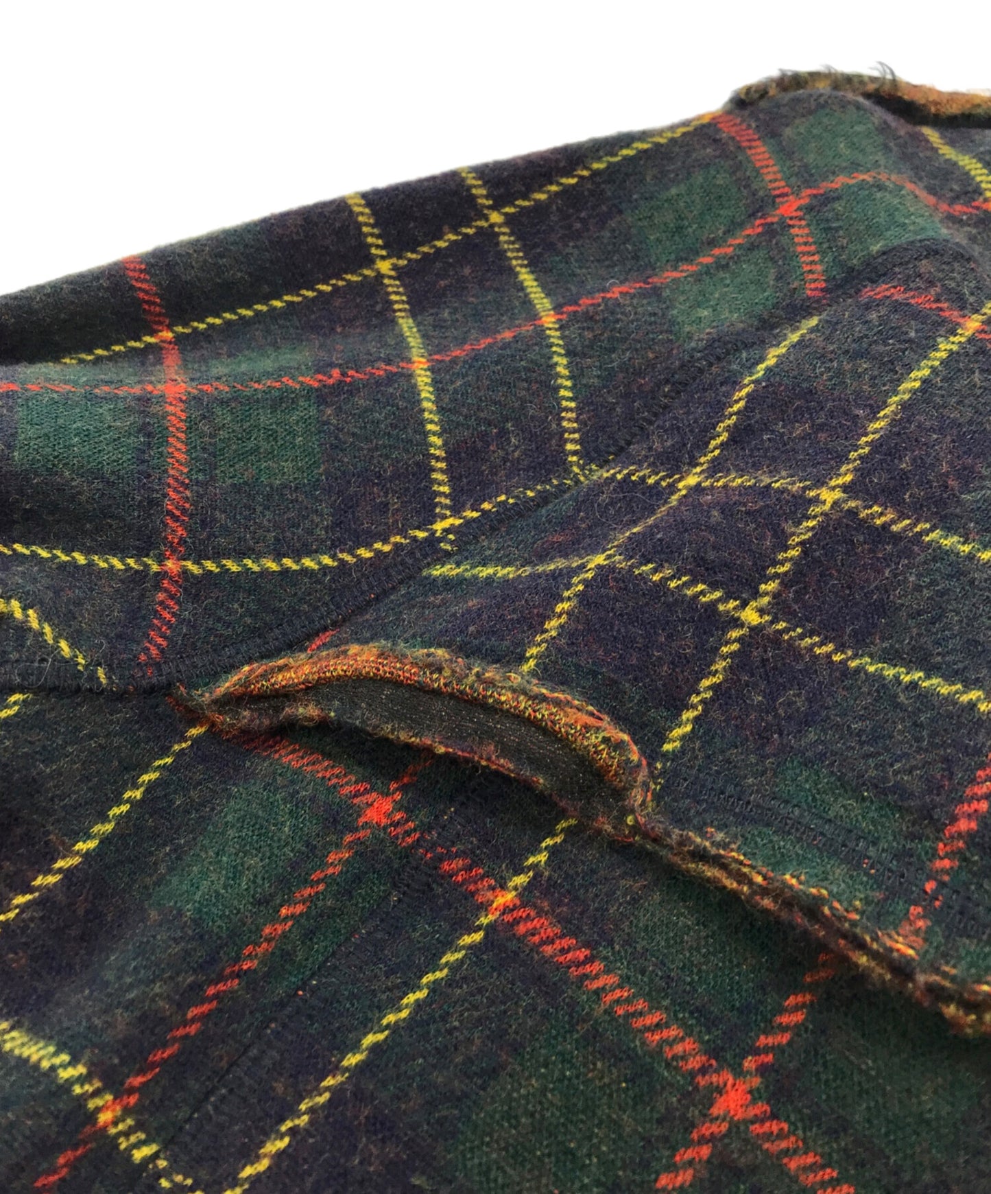 [Pre-owned] tricot COMME des GARCONS Cutoff shrunken flannel coat TK-C006