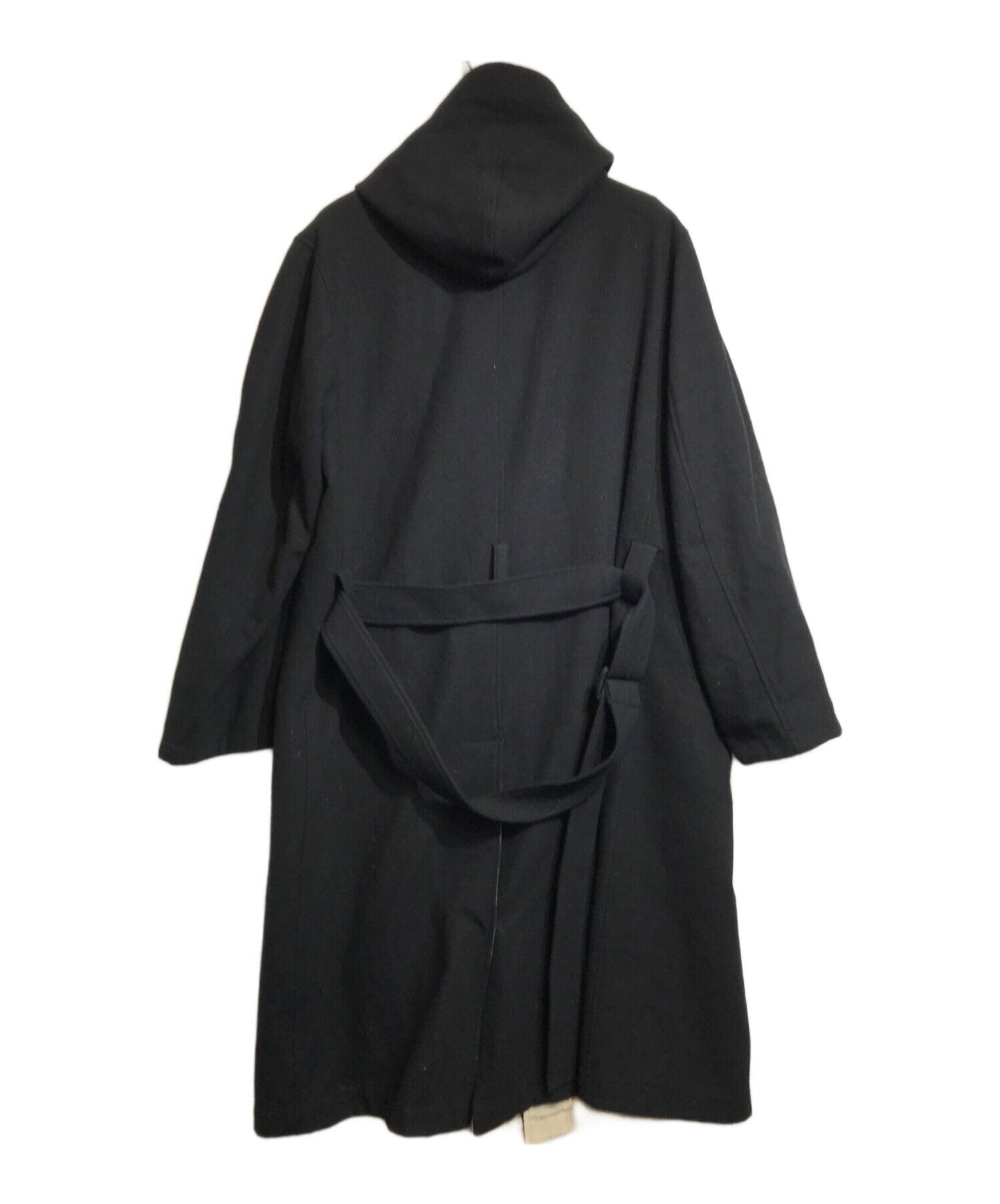 [Pre-owned] REGULATION Yohji Yamamoto MEN Wool Flannel Reversible Belted Hooded Coat HE-C03-840