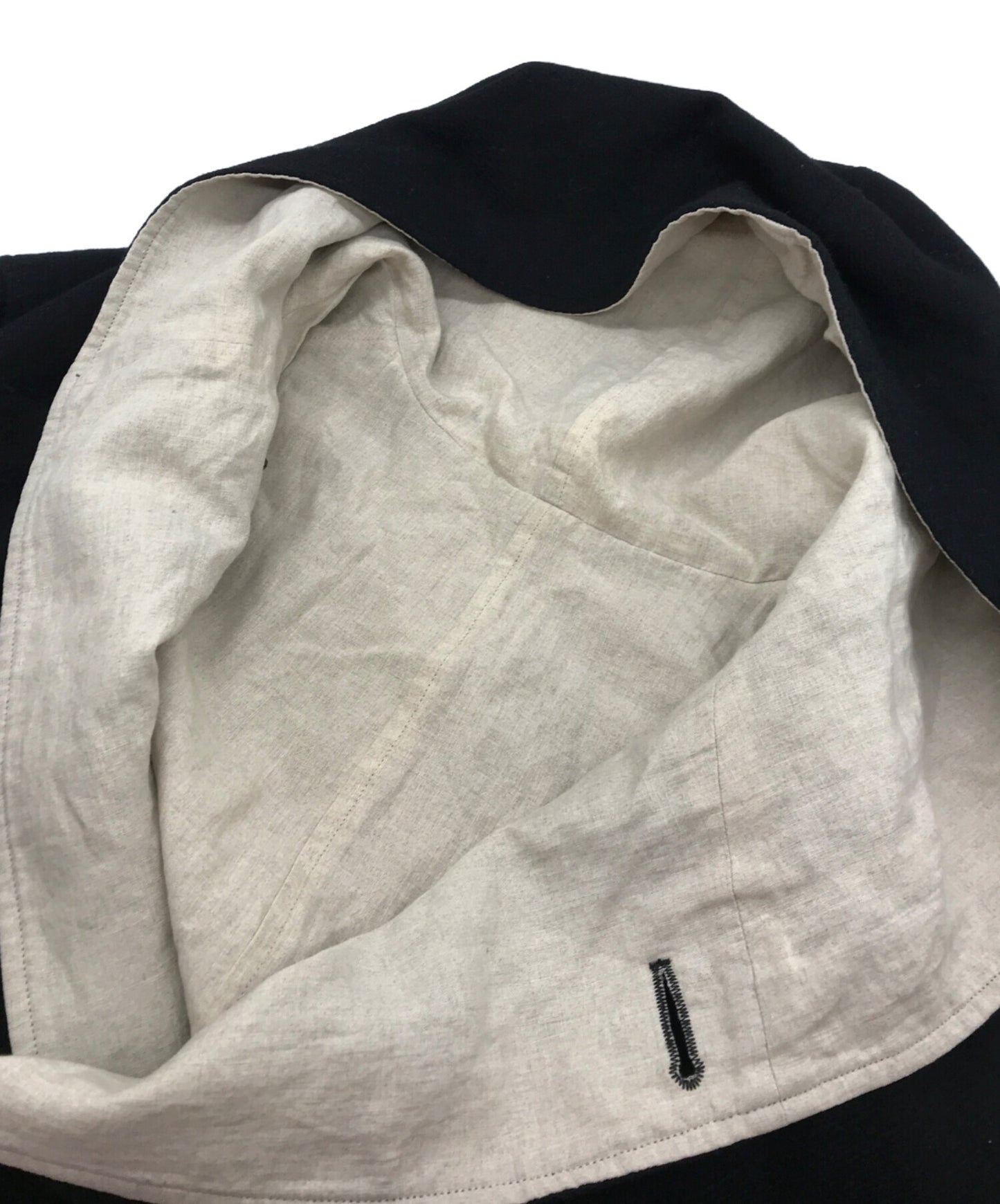 [Pre-owned] REGULATION Yohji Yamamoto MEN Wool Flannel Reversible Belted Hooded Coat HE-C03-840