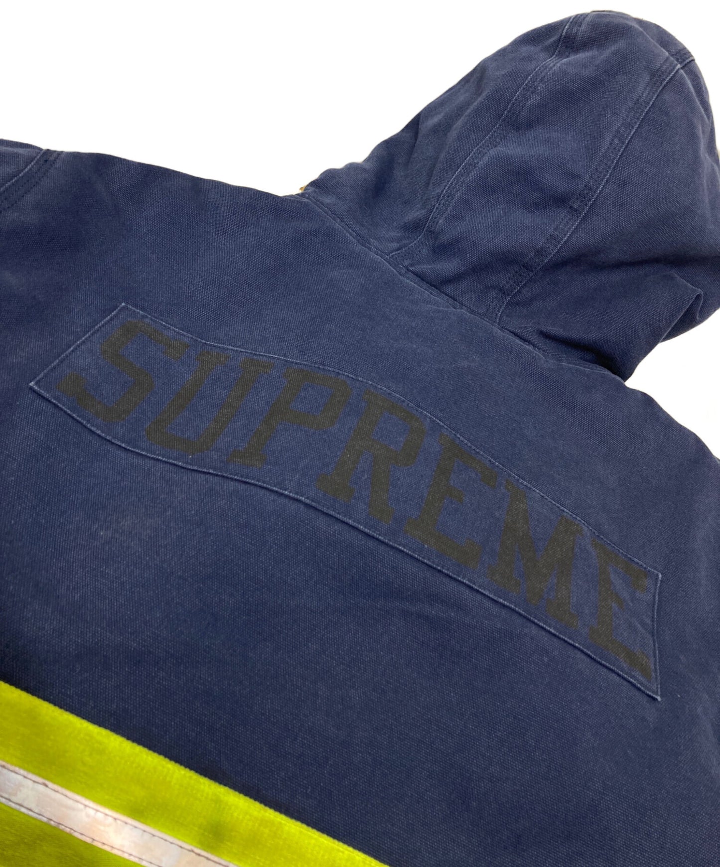 [Pre-owned] SUPREME Reflective Stripe Hooded Work Jacket