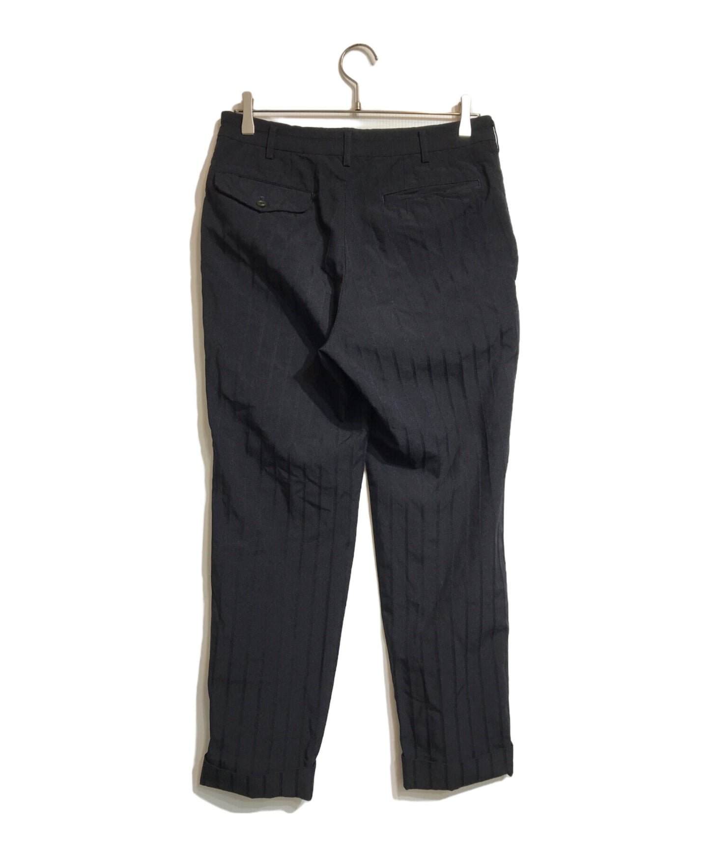 [Pre-owned] COMME des GARCONS HOMME DEUX Polyester Shrinkable Striped Pants DQ-P033