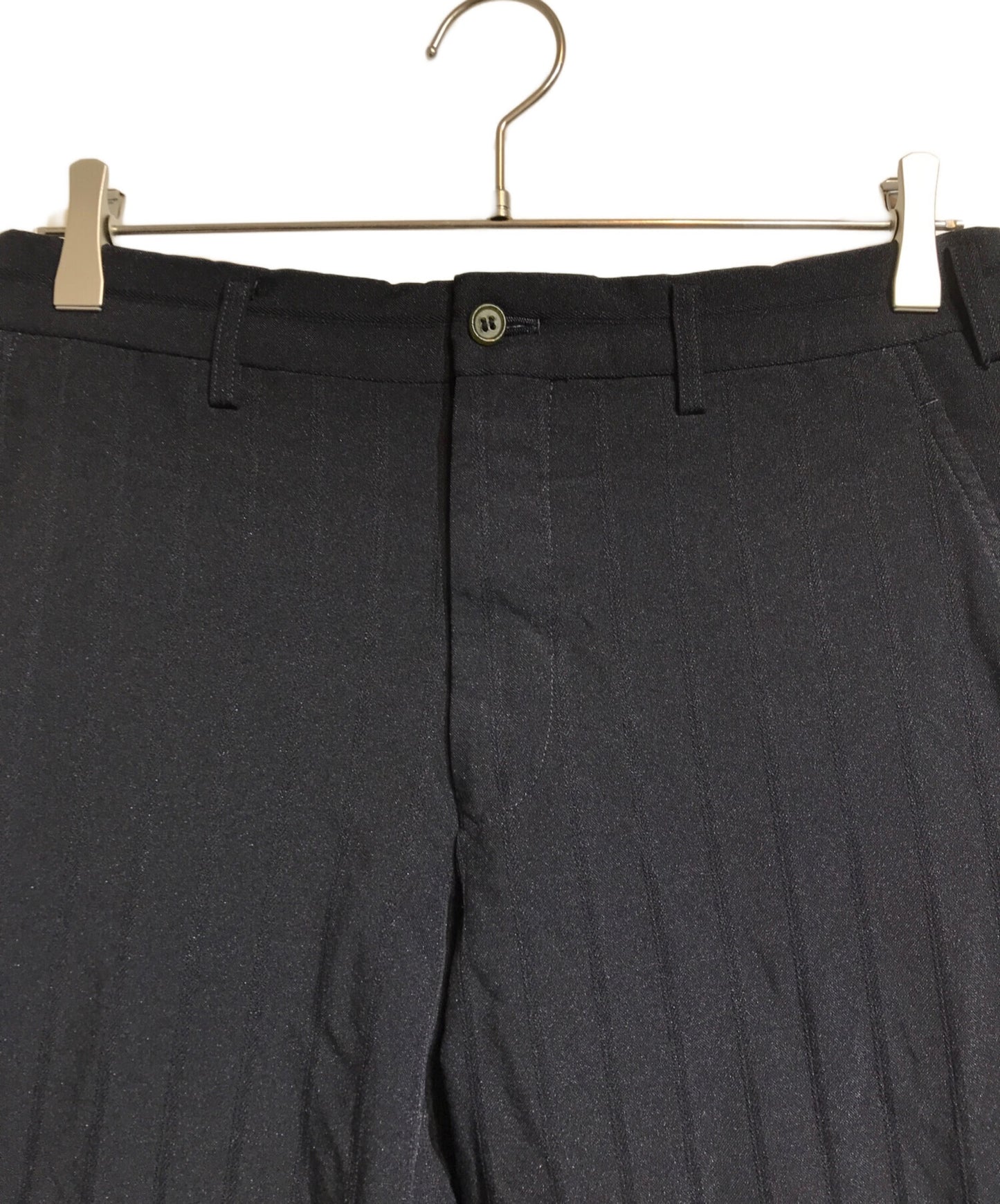 [Pre-owned] COMME des GARCONS HOMME DEUX Polyester Shrinkable Striped Pants DQ-P033