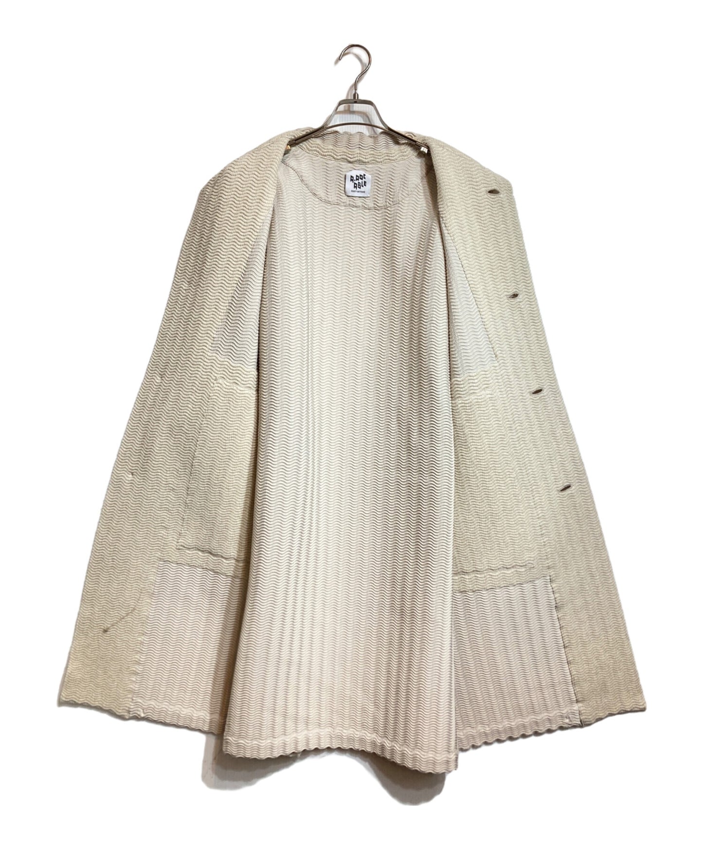 [Pre-owned] A・POC ABLE ISSEY MIYAKE Wool blend pleated coat AT13FA731