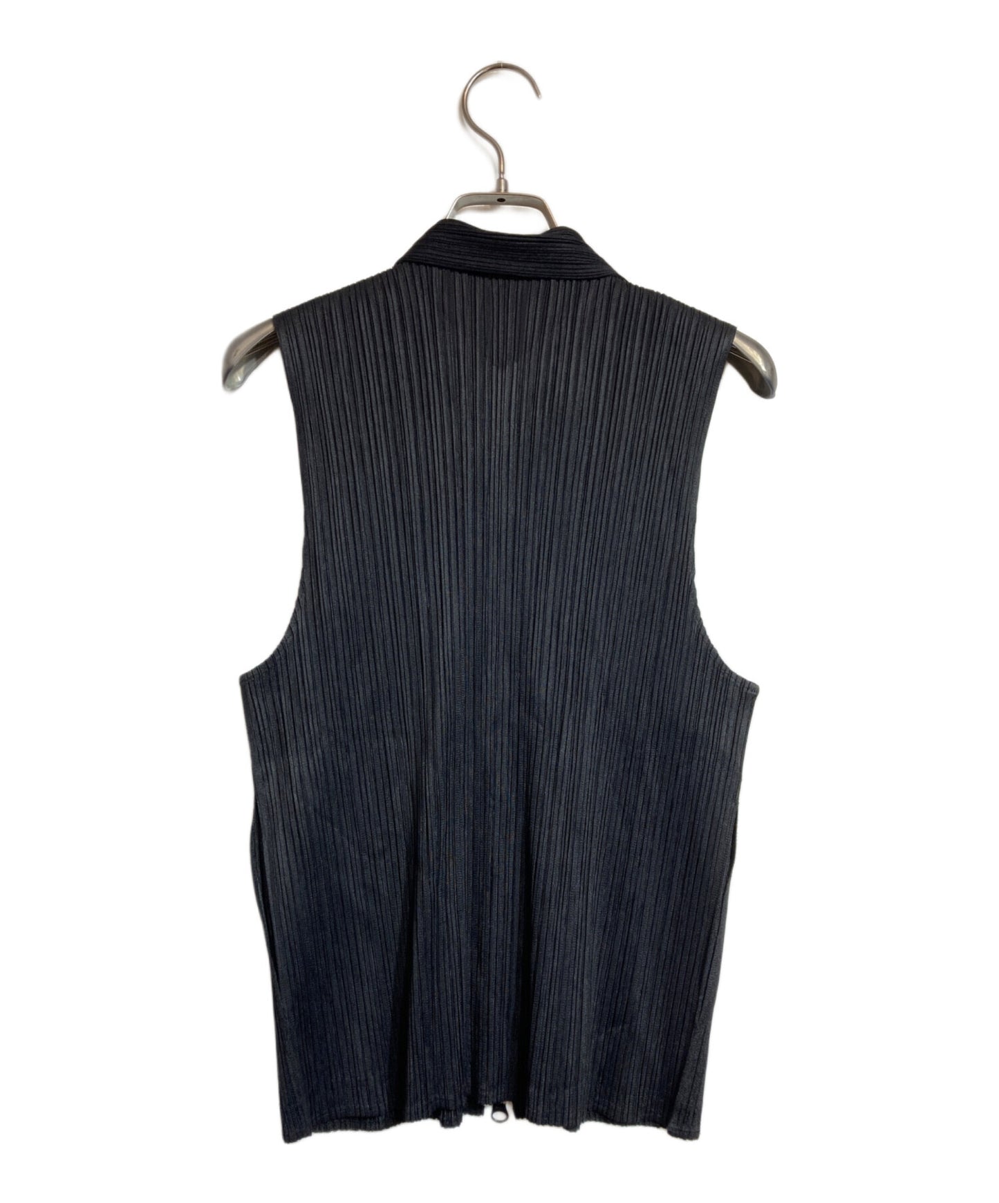[Pre-owned] PLEATS PLEASE Double Zip Pleated Vest PP04-JE384