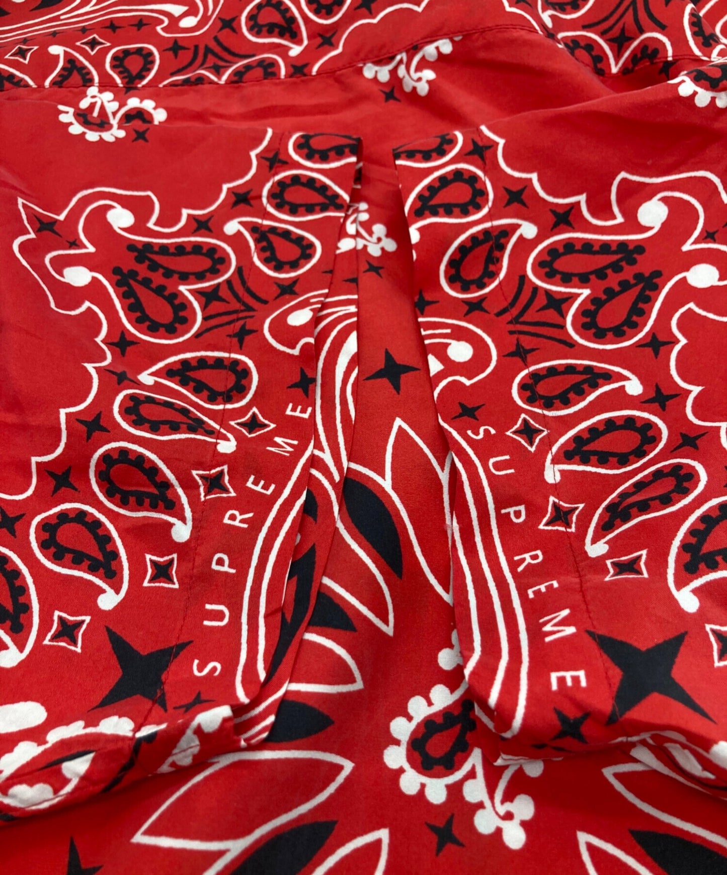 [Pre-owned] SUPREME Bandana Silk S/S Shirt