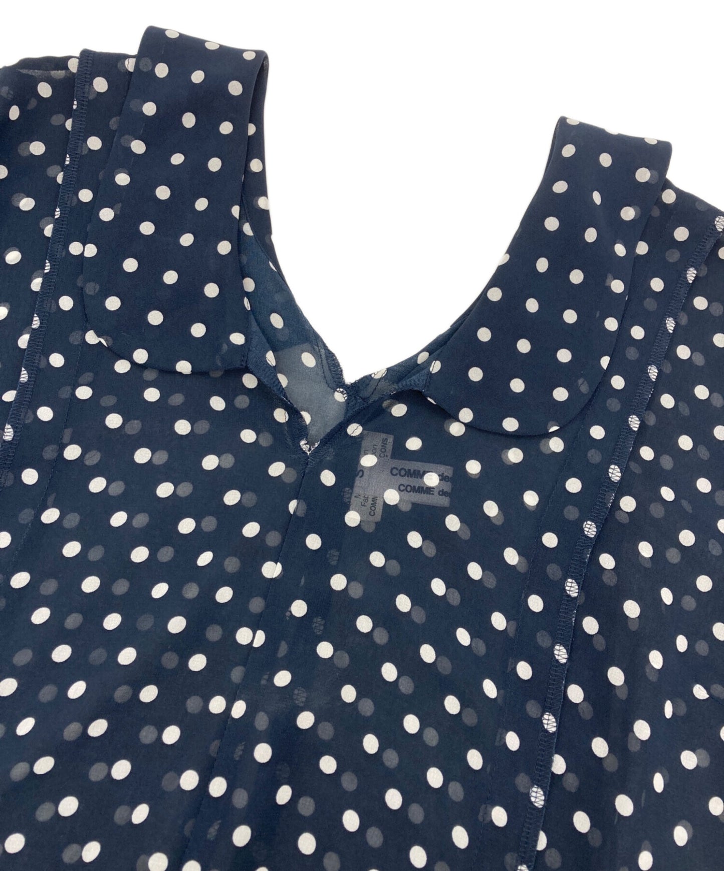 [Pre-owned] COMME des GARCONS COMME des GARCONS Round Collar Sheer Dot Dress RA-O003