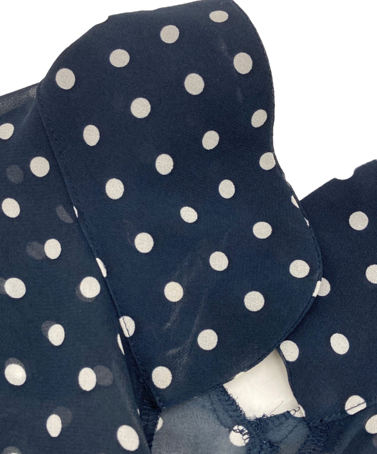 [Pre-owned] COMME des GARCONS COMME des GARCONS Round Collar Sheer Dot Dress RA-O003