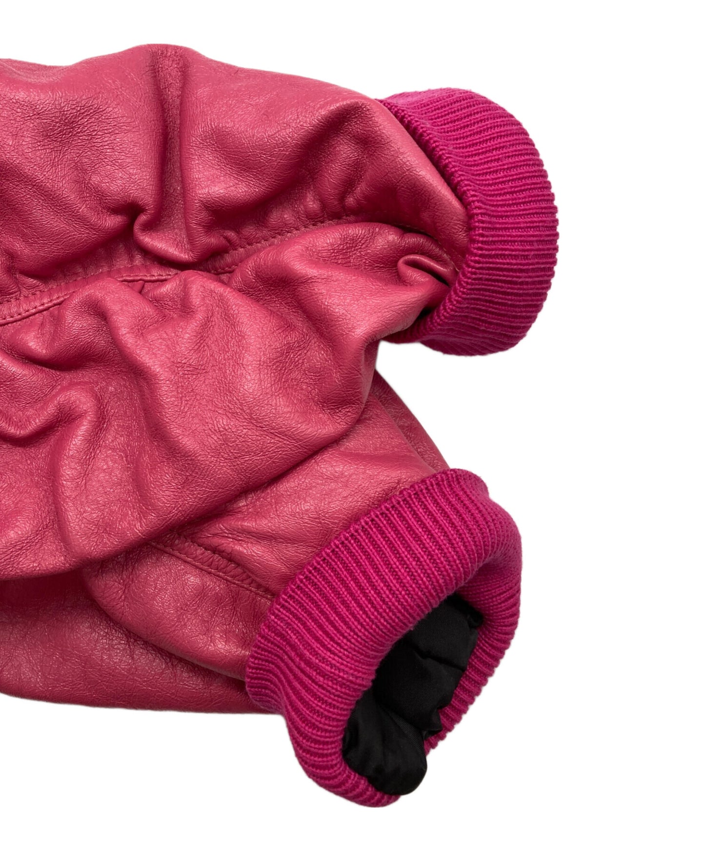 [Pre-owned] PRADA Nappa Leather Bomber Jacket 58A079