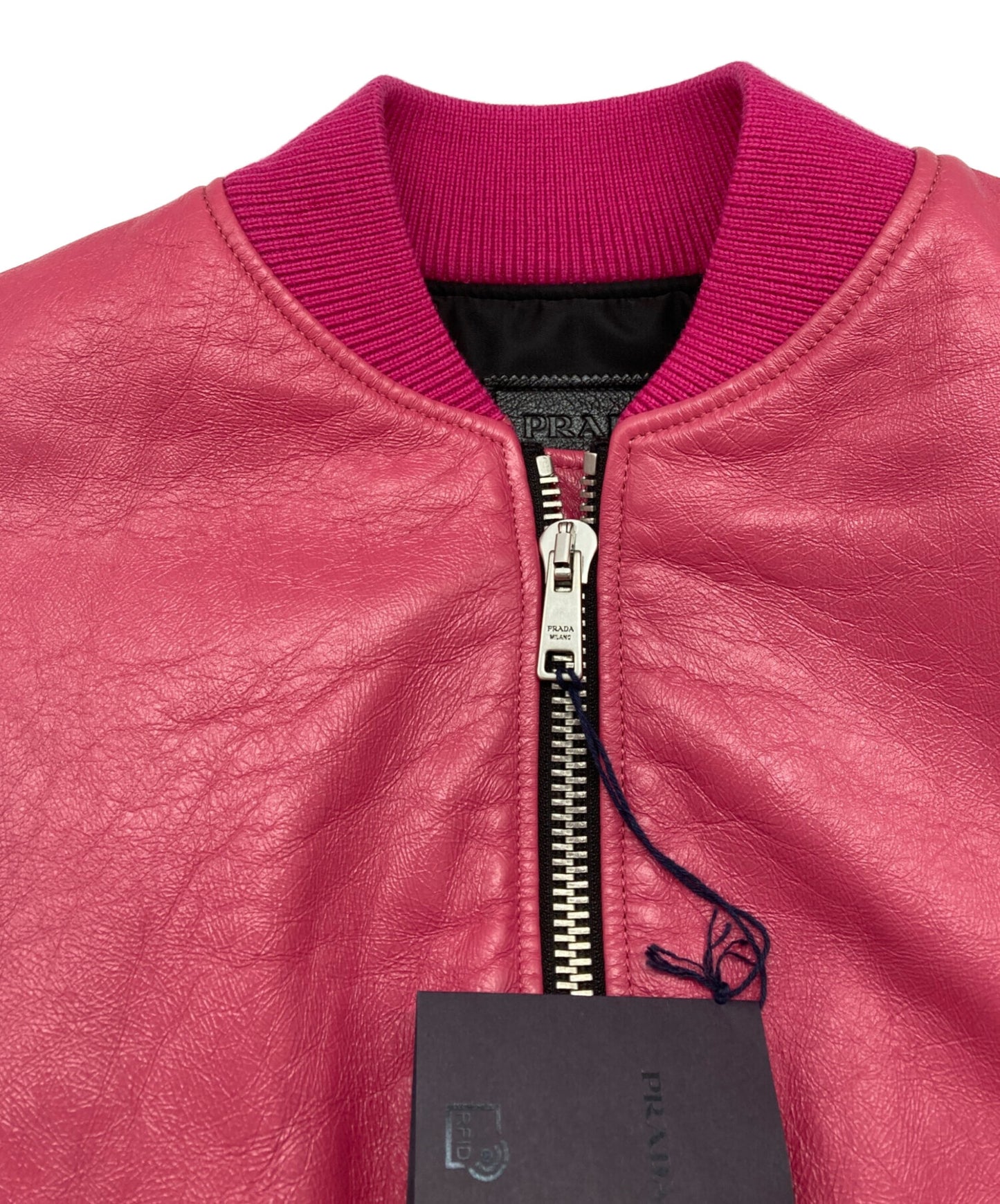 [Pre-owned] PRADA Nappa Leather Bomber Jacket 58A079