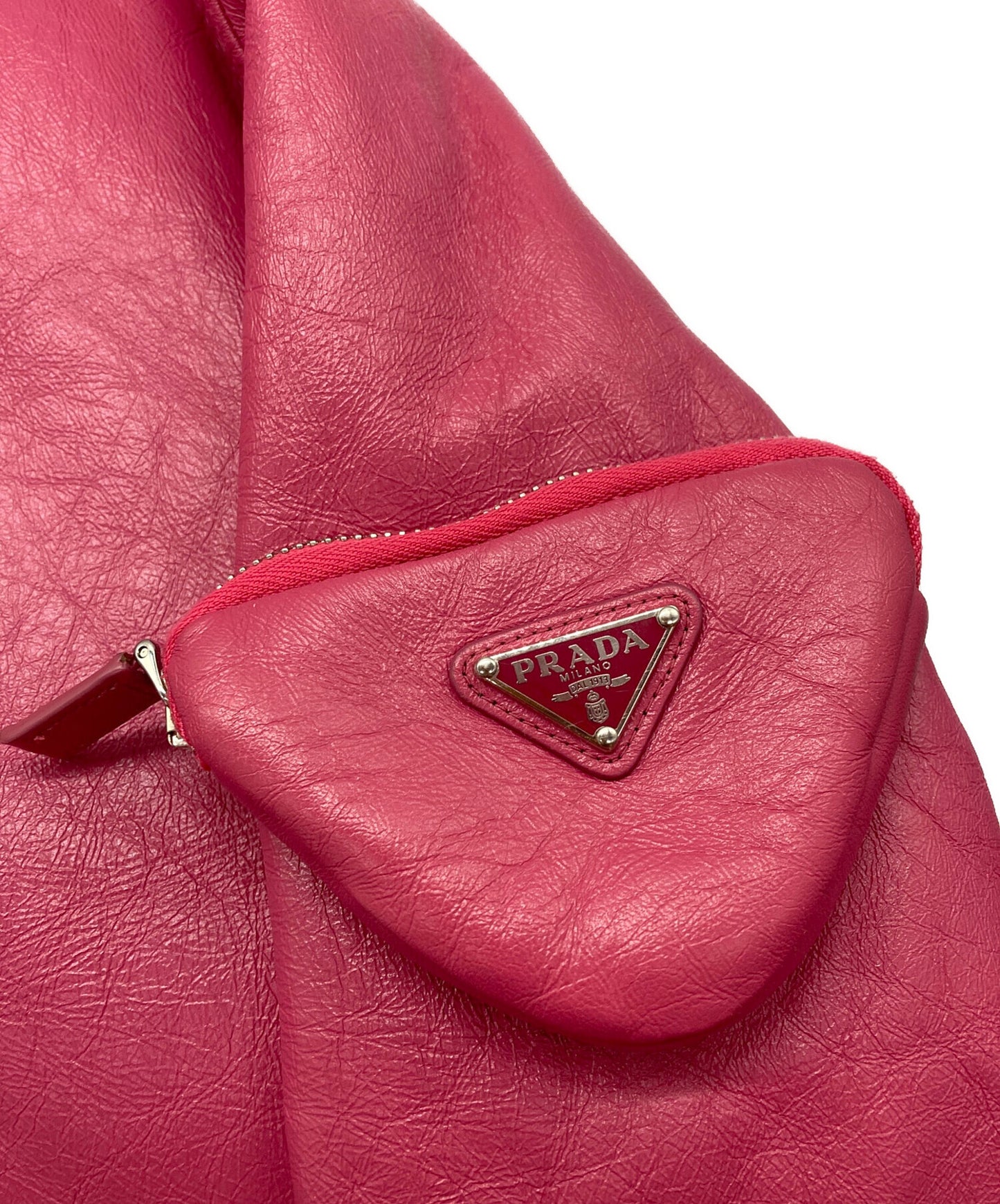 [Pre-owned] PRADA Nappa Leather Bomber Jacket 58A079