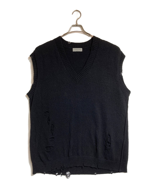 [Pre-owned] YOHJI YAMAMOTO Damage Knit Vest HS-K15-094