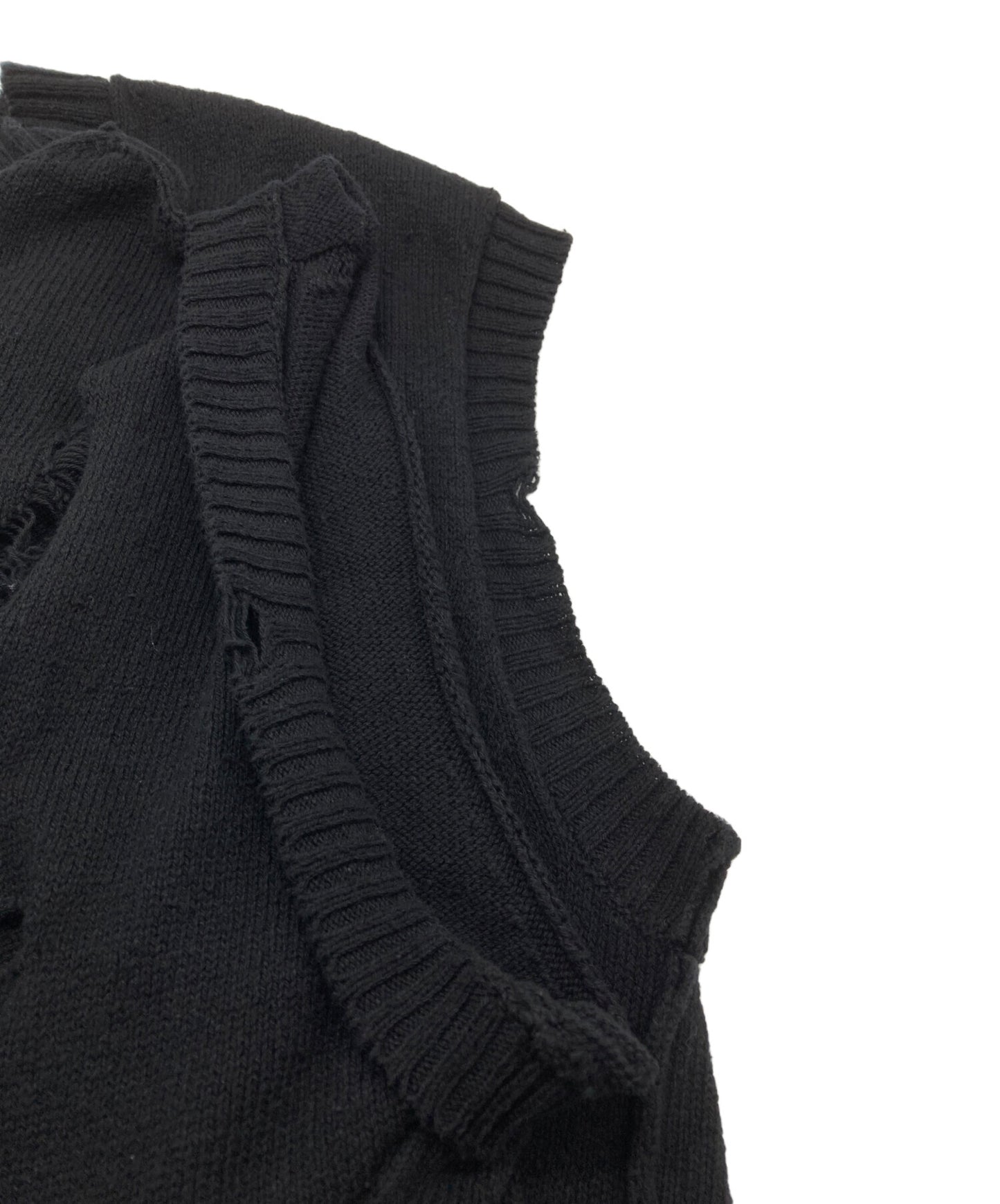 [Pre-owned] YOHJI YAMAMOTO Damage Knit Vest HS-K15-094