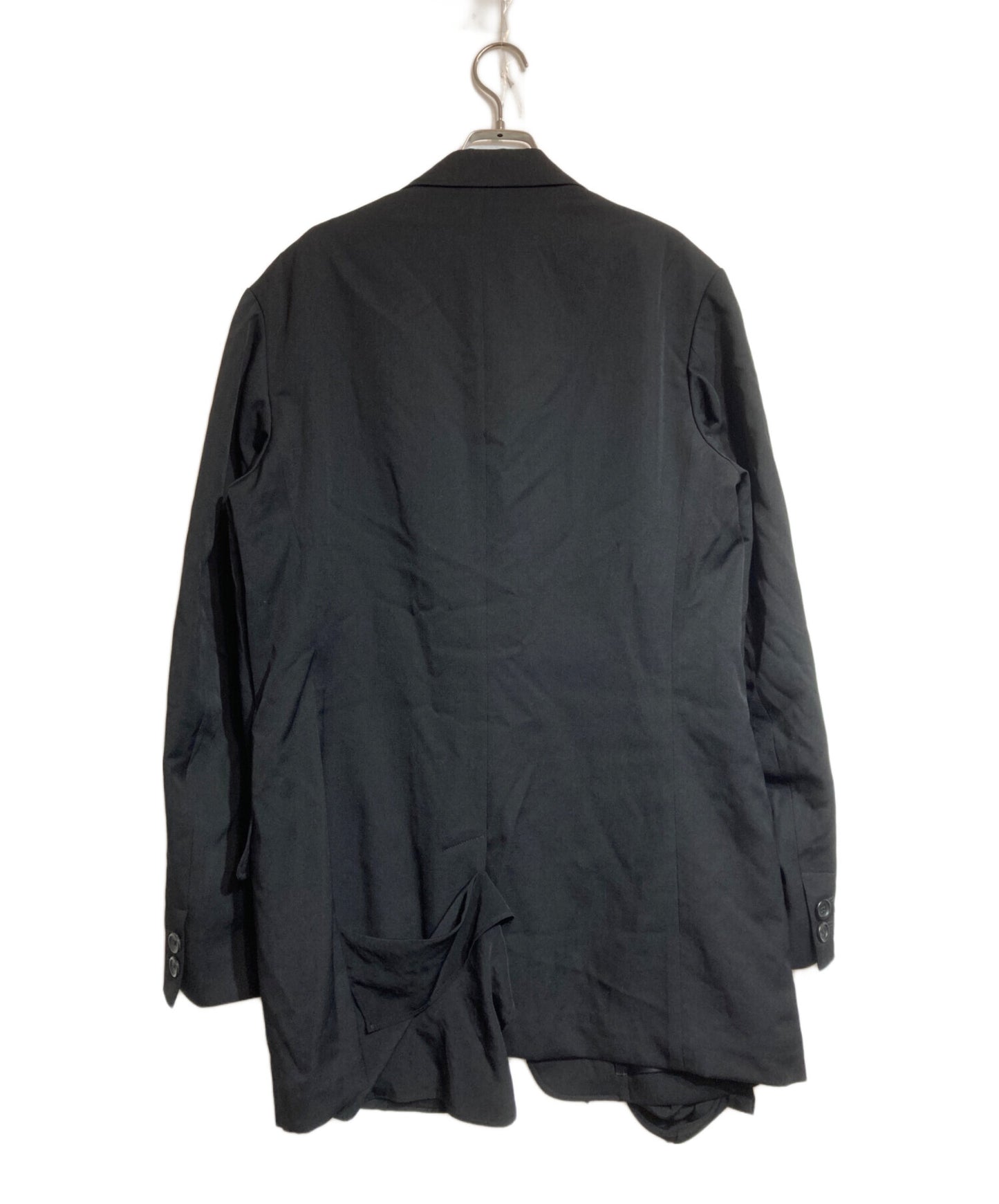 [Pre-owned] Yohji Yamamoto pour homme WOOL GABARDINE LEFT SIDE DRAPED JACKET HJ-J59-100