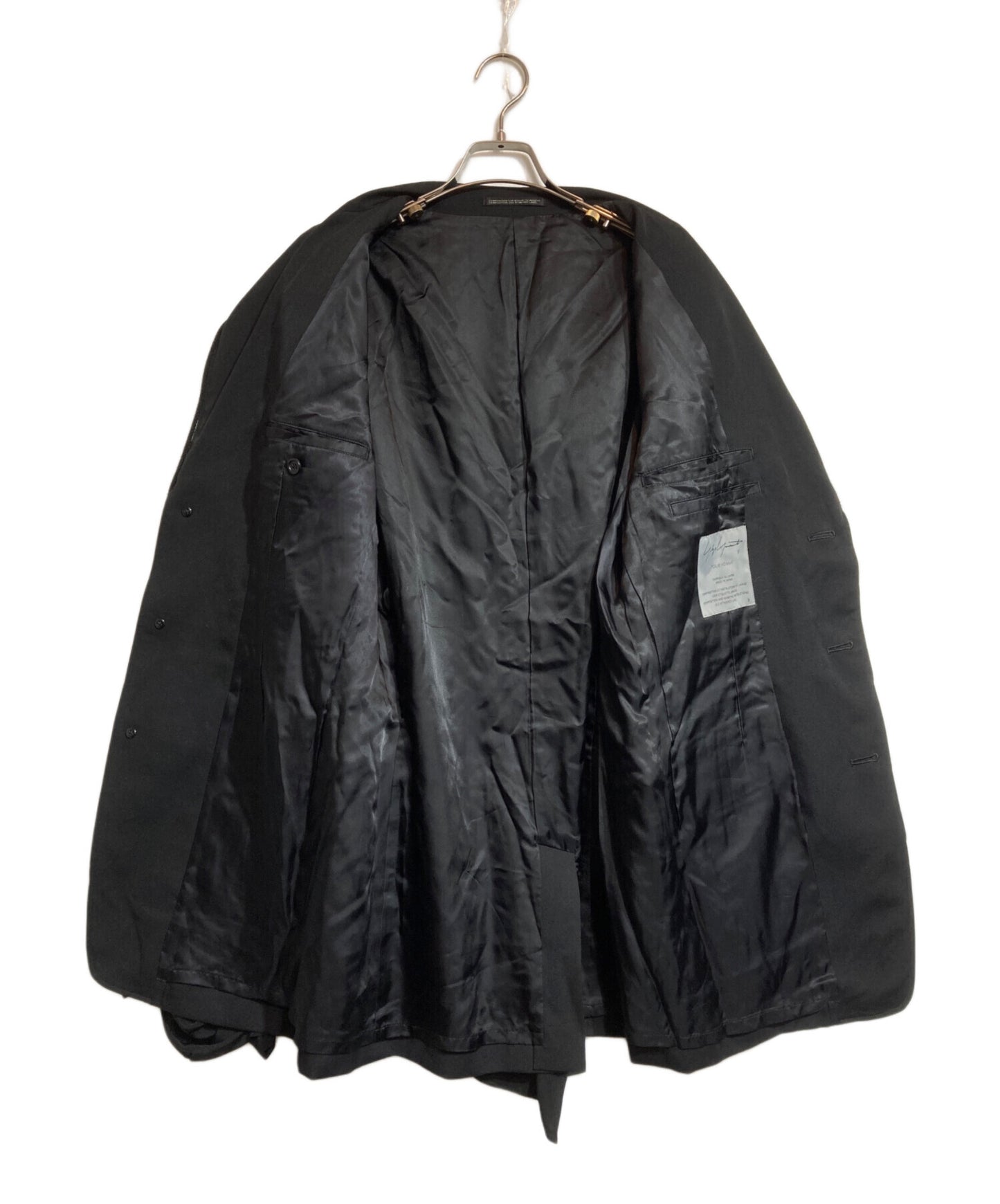 [Pre-owned] Yohji Yamamoto pour homme WOOL GABARDINE LEFT SIDE DRAPED JACKET HJ-J59-100