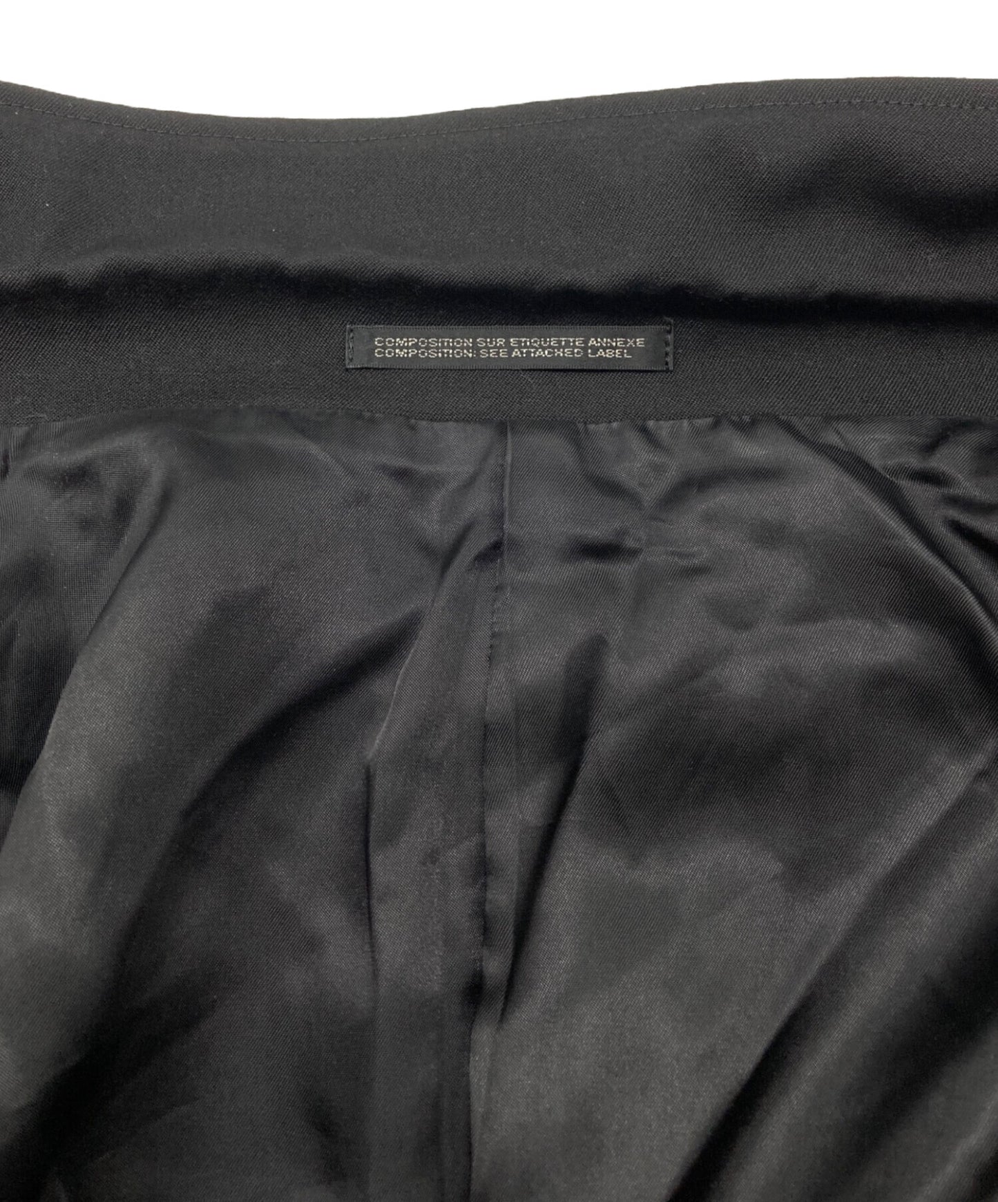 [Pre-owned] Yohji Yamamoto pour homme WOOL GABARDINE LEFT SIDE DRAPED JACKET HJ-J59-100