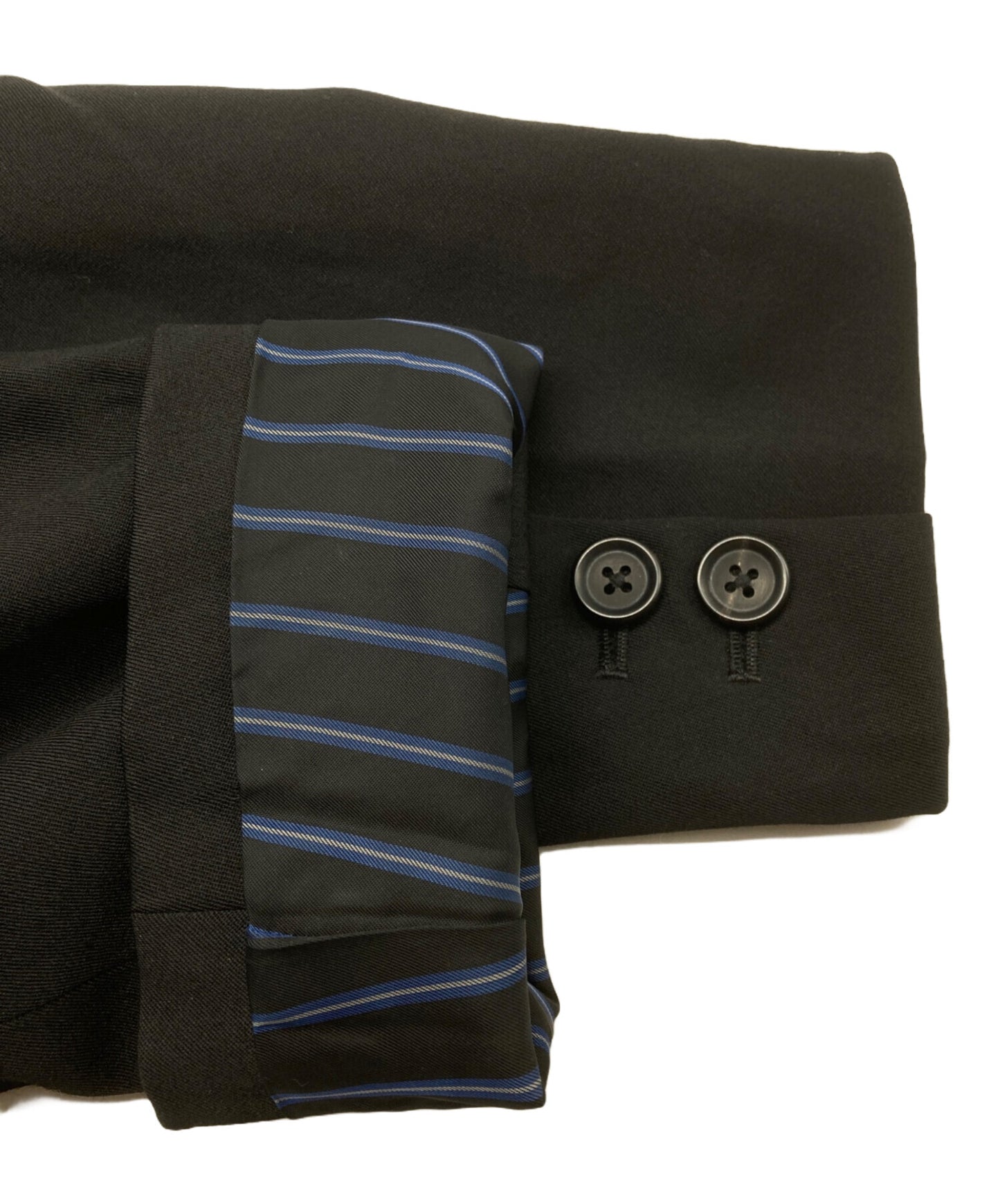 [Pre-owned] Yohji Yamamoto pour homme WOOL GABARDINE LEFT SIDE DRAPED JACKET HJ-J59-100