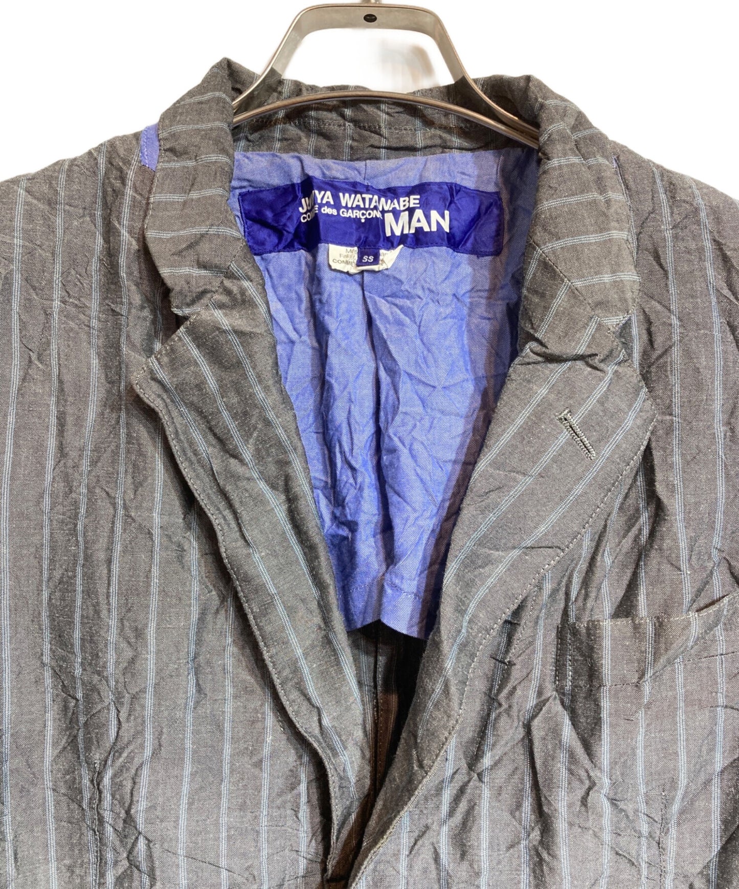 [Pre-owned] JUNYA WATANABE COMME des GARCONS Striped shrunken jacket WA-J013