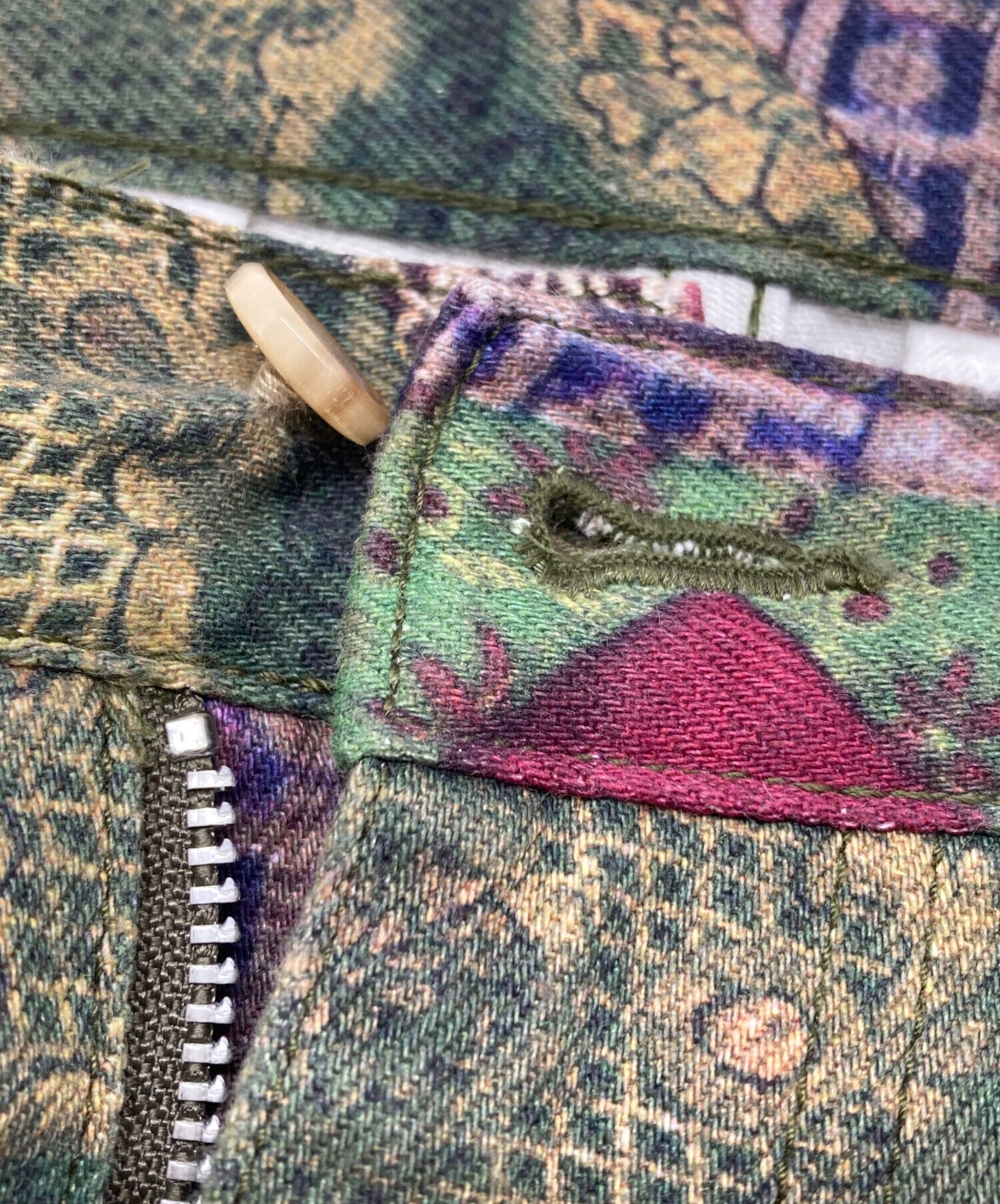 [Pre-owned] COMME des GARCONS HOMME PLUS Patchwork Transfer Cropped Pants PE-P023