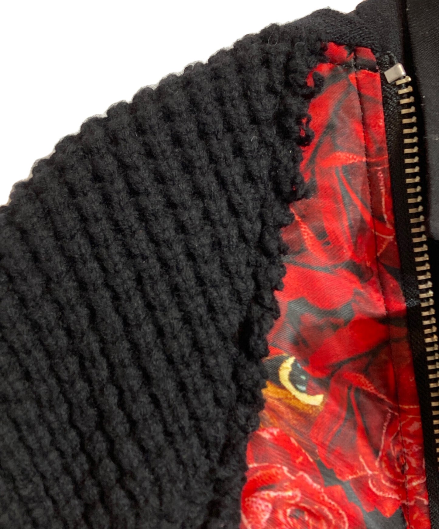 [Pre-owned] UNDERCOVER Rose Print Knit Panel Jacket UC2A1203-1