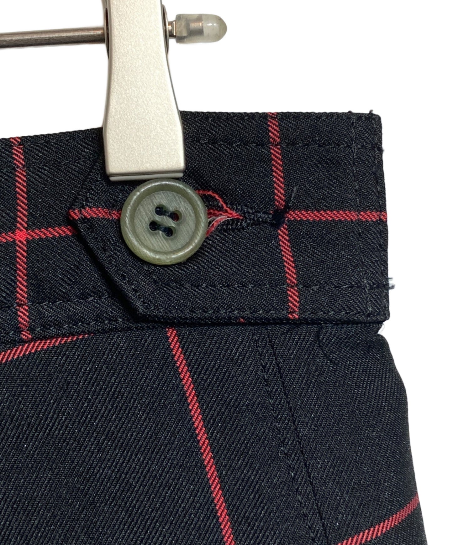 [Pre-owned] BLACK COMME des GARCONS Check Poly Wide Pants 1L-P004