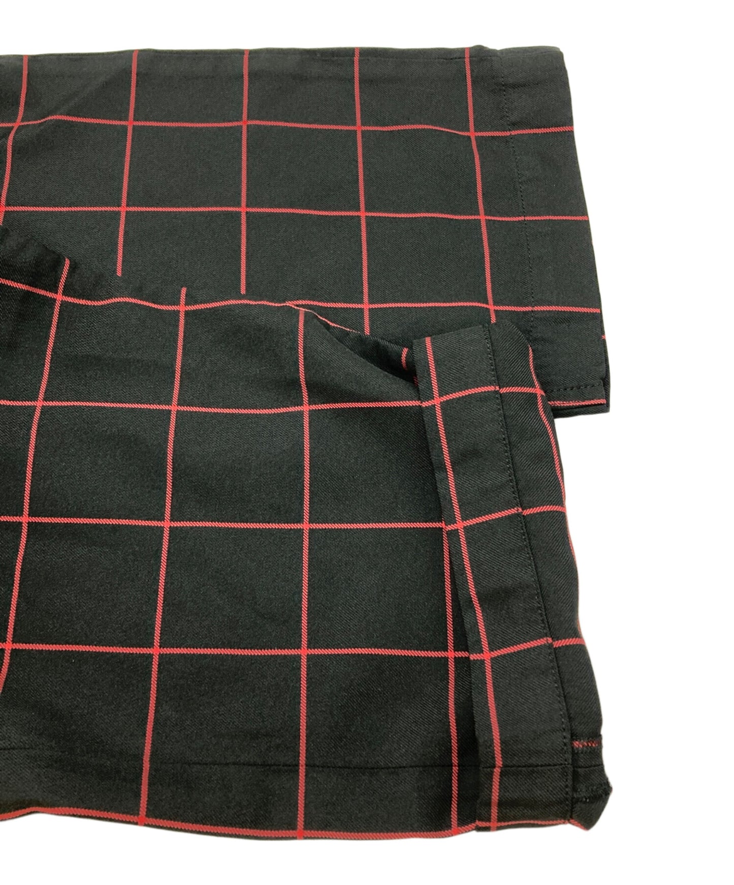 [Pre-owned] BLACK COMME des GARCONS Check Poly Wide Pants 1L-P004