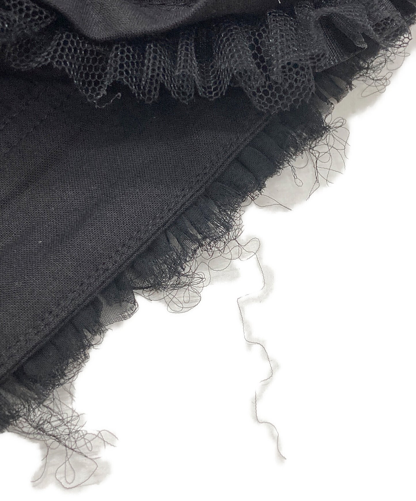 [Pre-owned] COMME des GARCONS Tulle and ribbon ruffle top GK-B020