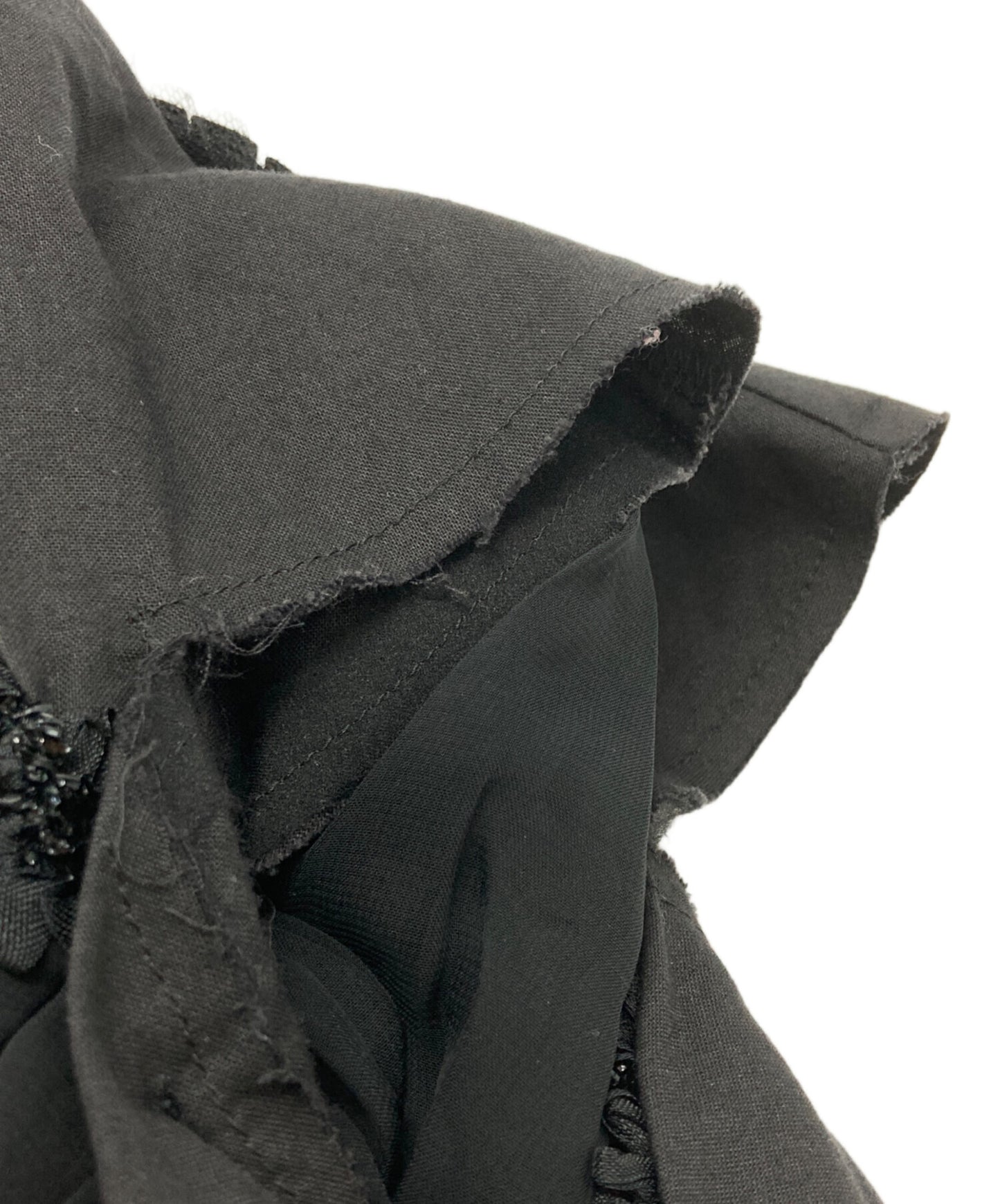 [Pre-owned] COMME des GARCONS Tulle and ribbon ruffle top GK-B020