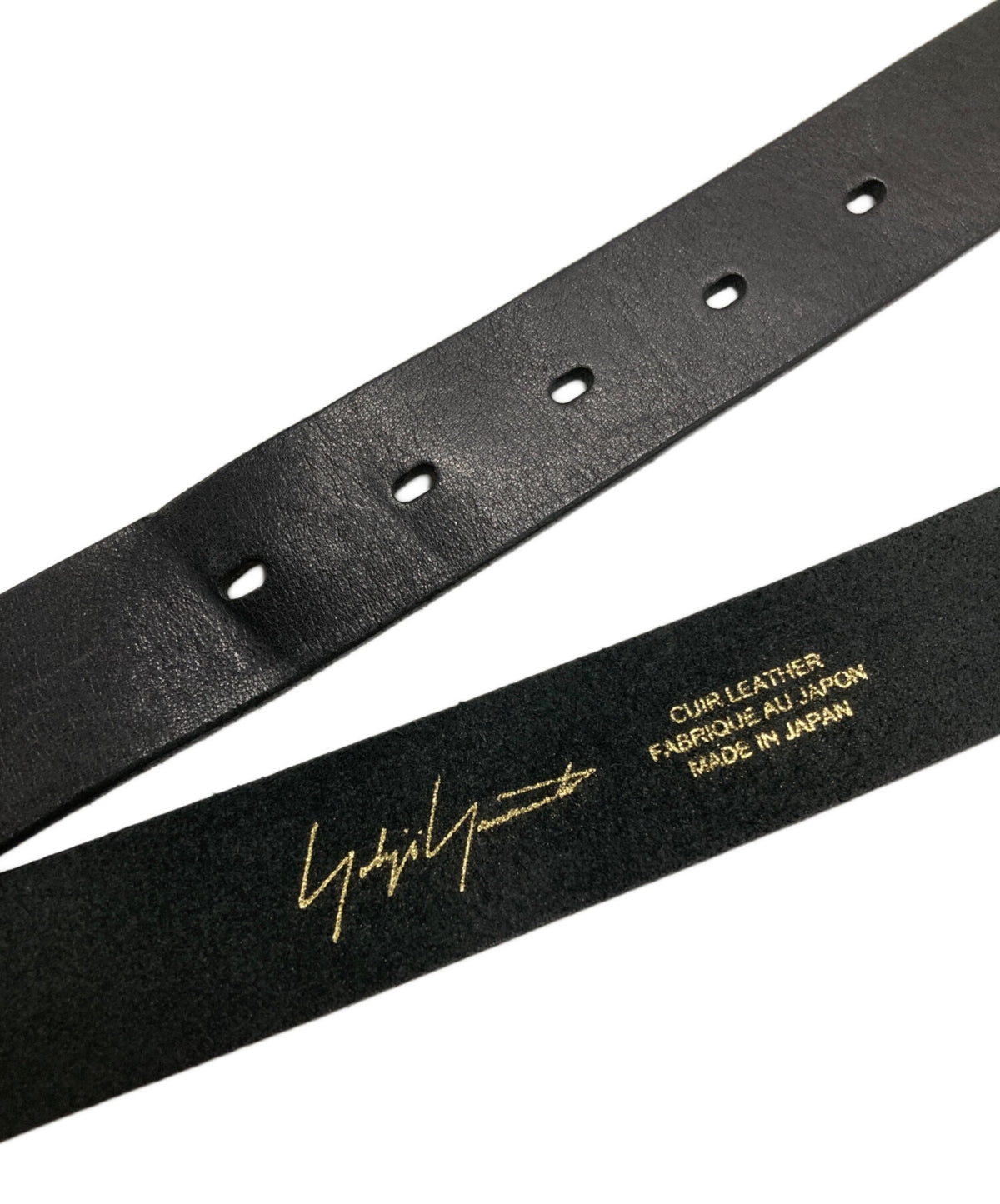 [Pre-owned] Yohji Yamamoto pour homme MAT SOFT OIL 30MM PLAIN BELT HE-F01-766