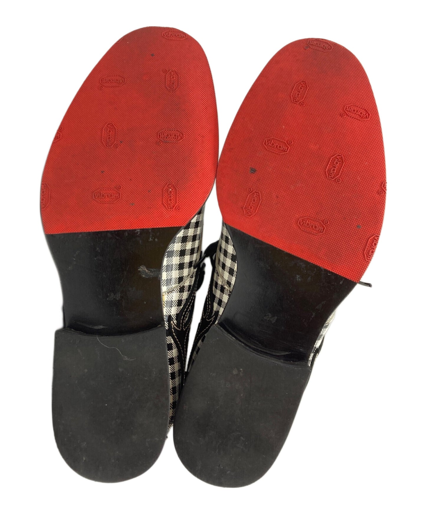 [Pre-owned] COMME des GARCONS Check Western Shoes