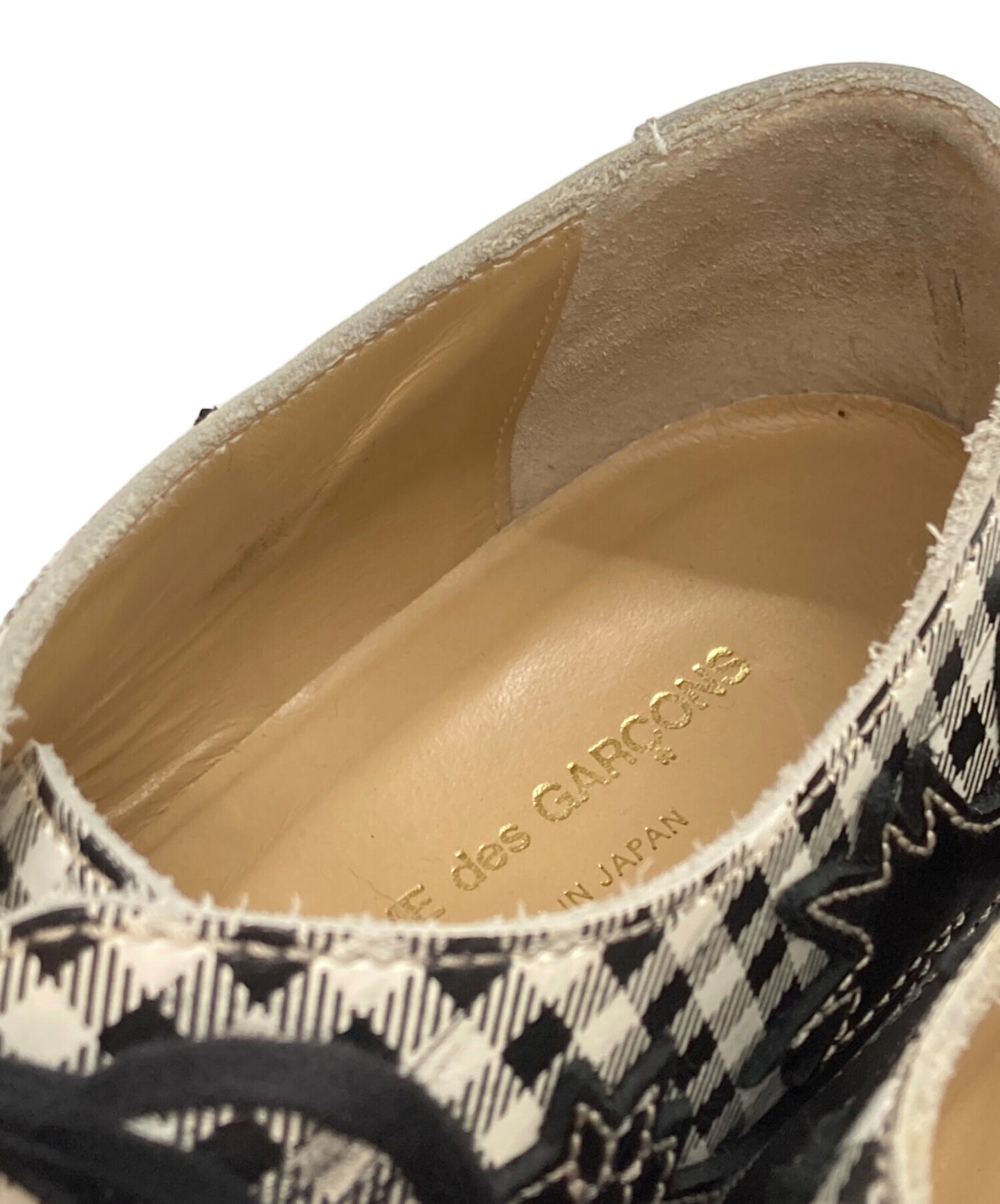 [Pre-owned] COMME des GARCONS Check Western Shoes