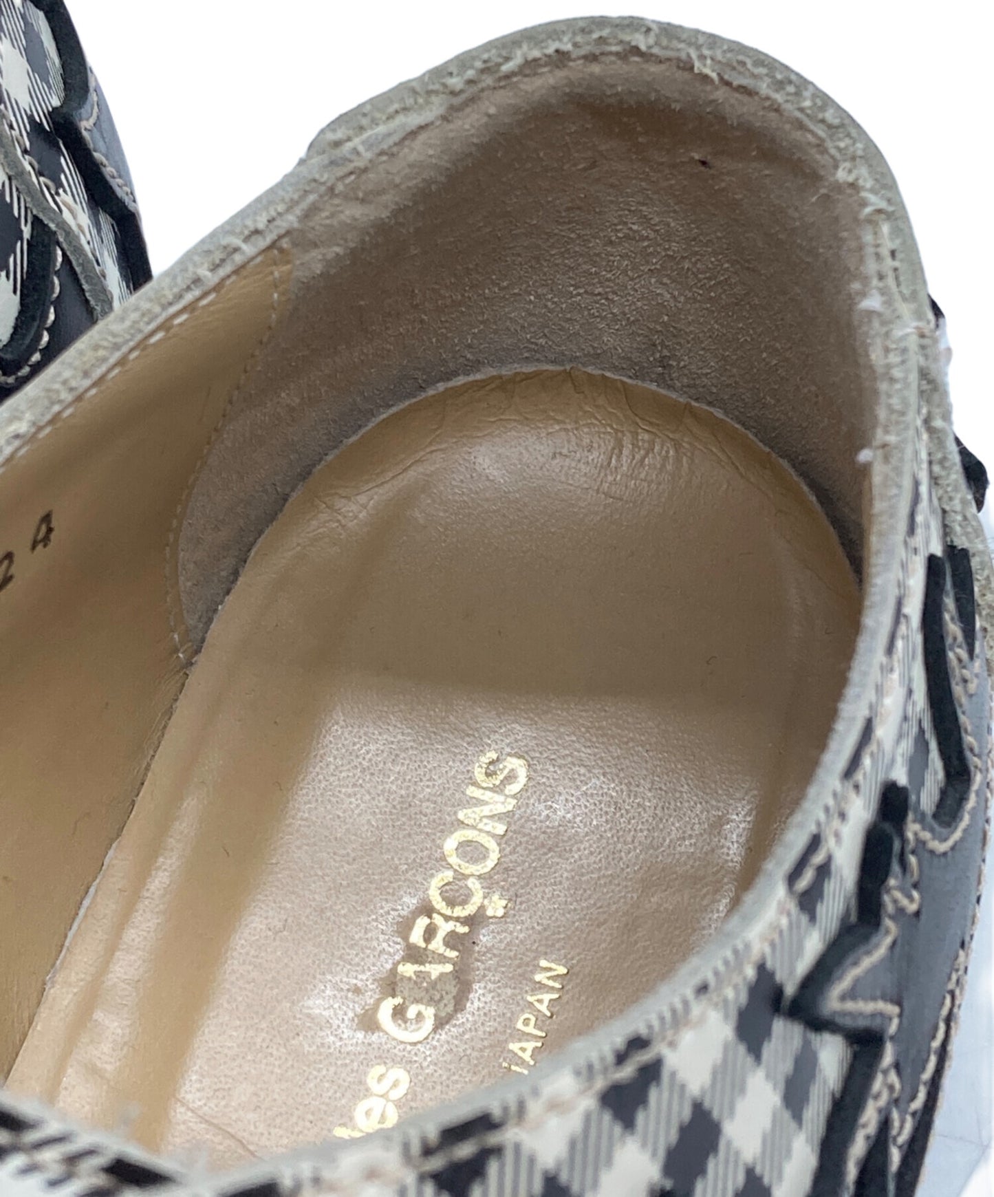 [Pre-owned] COMME des GARCONS Check Western Shoes