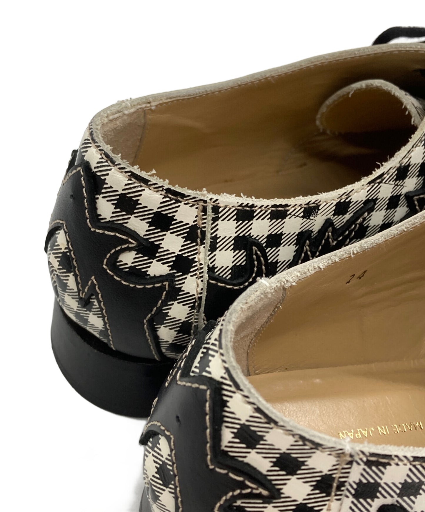 [Pre-owned] COMME des GARCONS Check Western Shoes