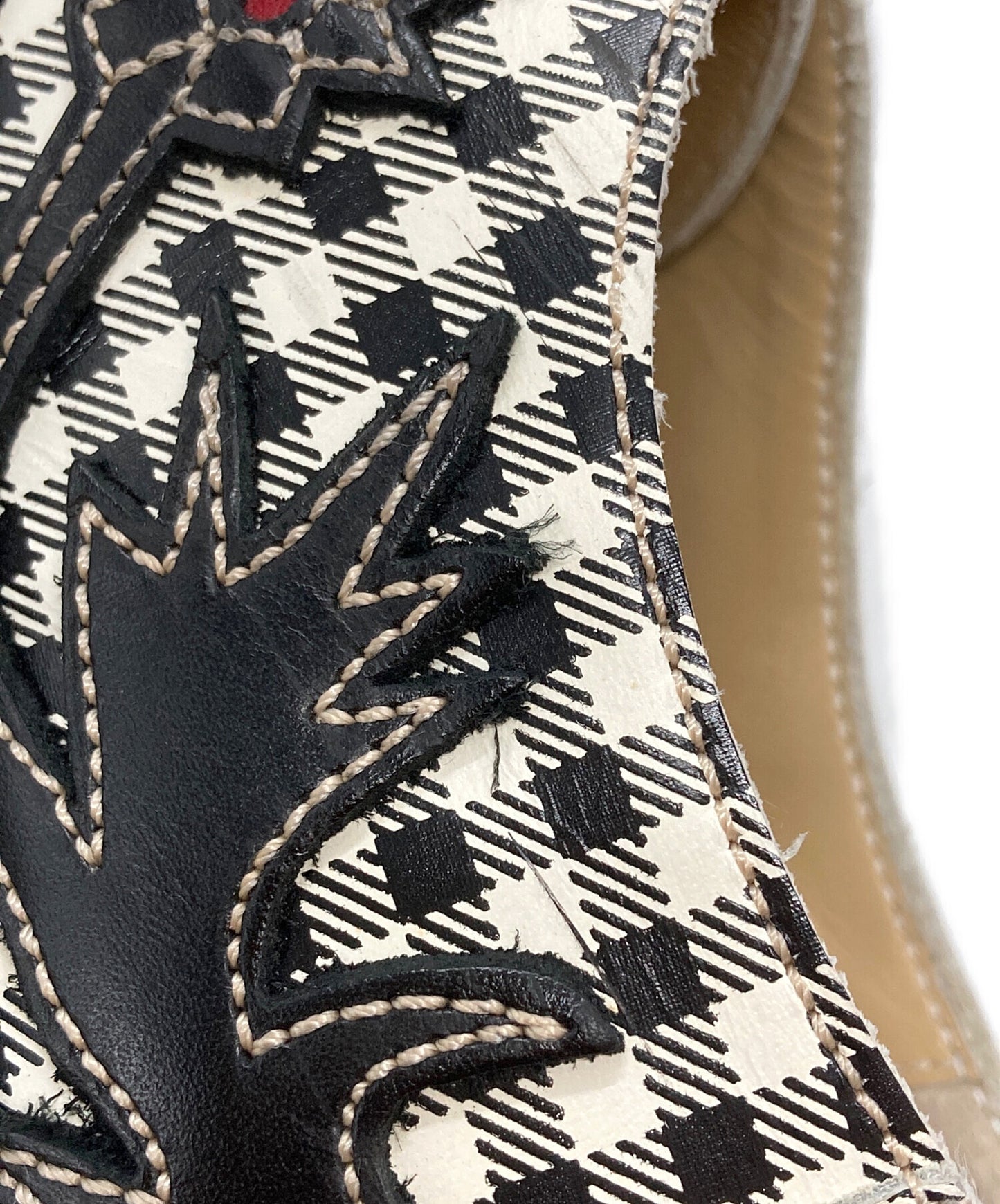 [Pre-owned] COMME des GARCONS Check Western Shoes