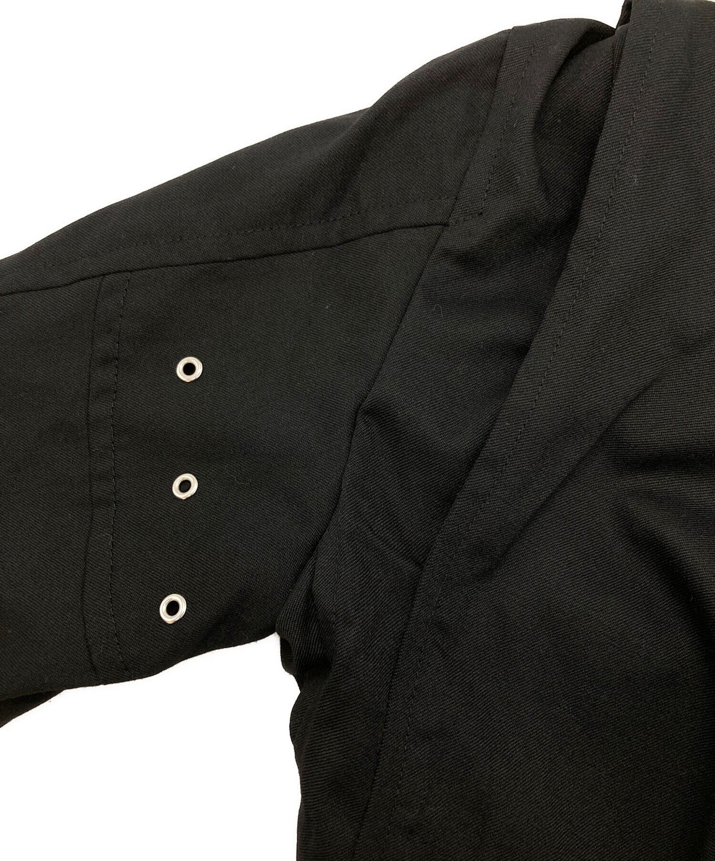 [Pre-owned] BLACK COMME des GARCONS Twist Design Wool Gaber Riders Coat 1Q-J003