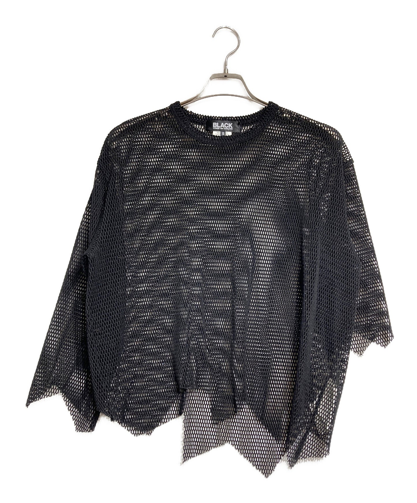 [Pre-owned] BLACK COMME des GARCONS Asymmetrical mesh top 1K-T001