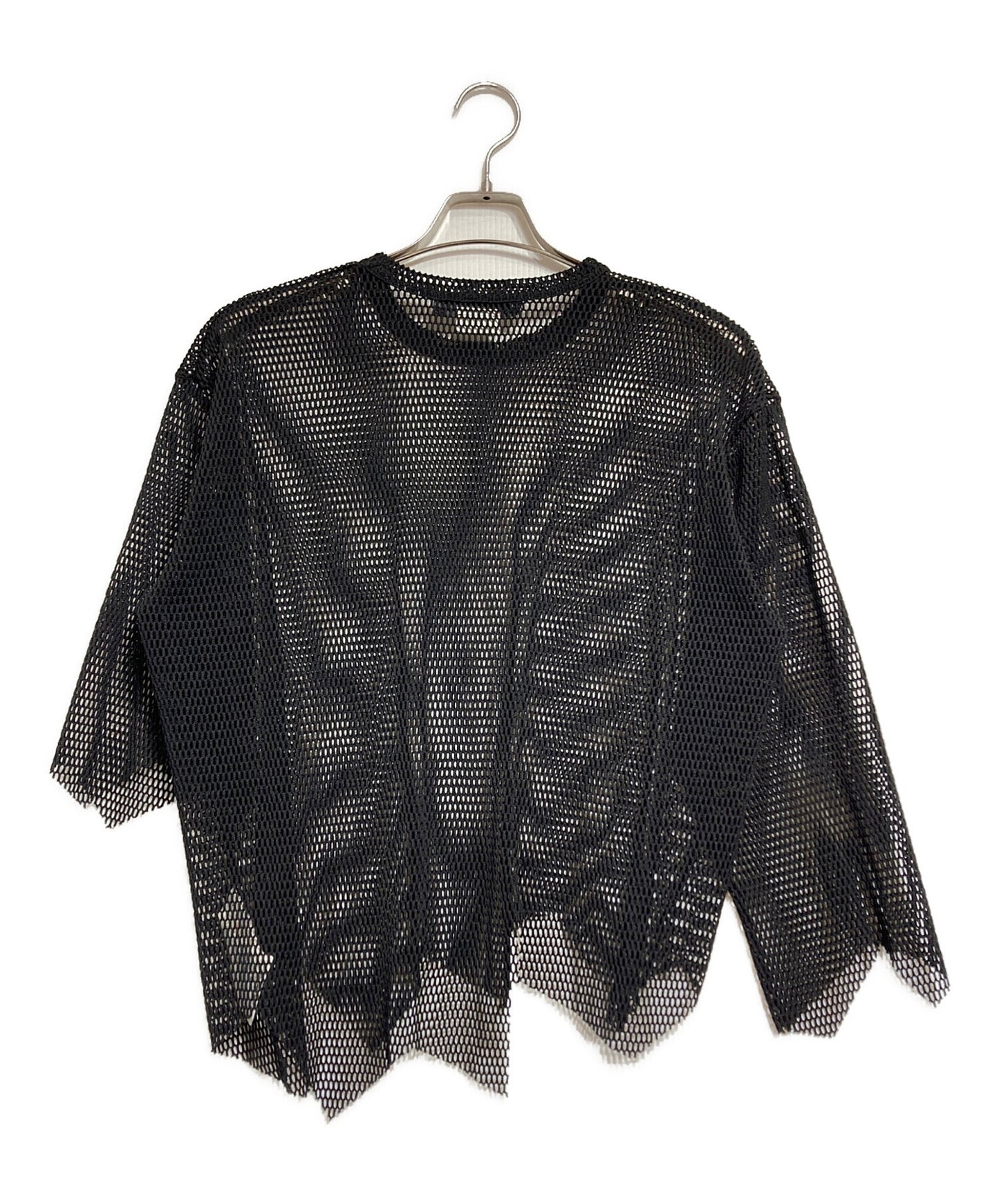 [Pre-owned] BLACK COMME des GARCONS Asymmetrical mesh top 1K-T001