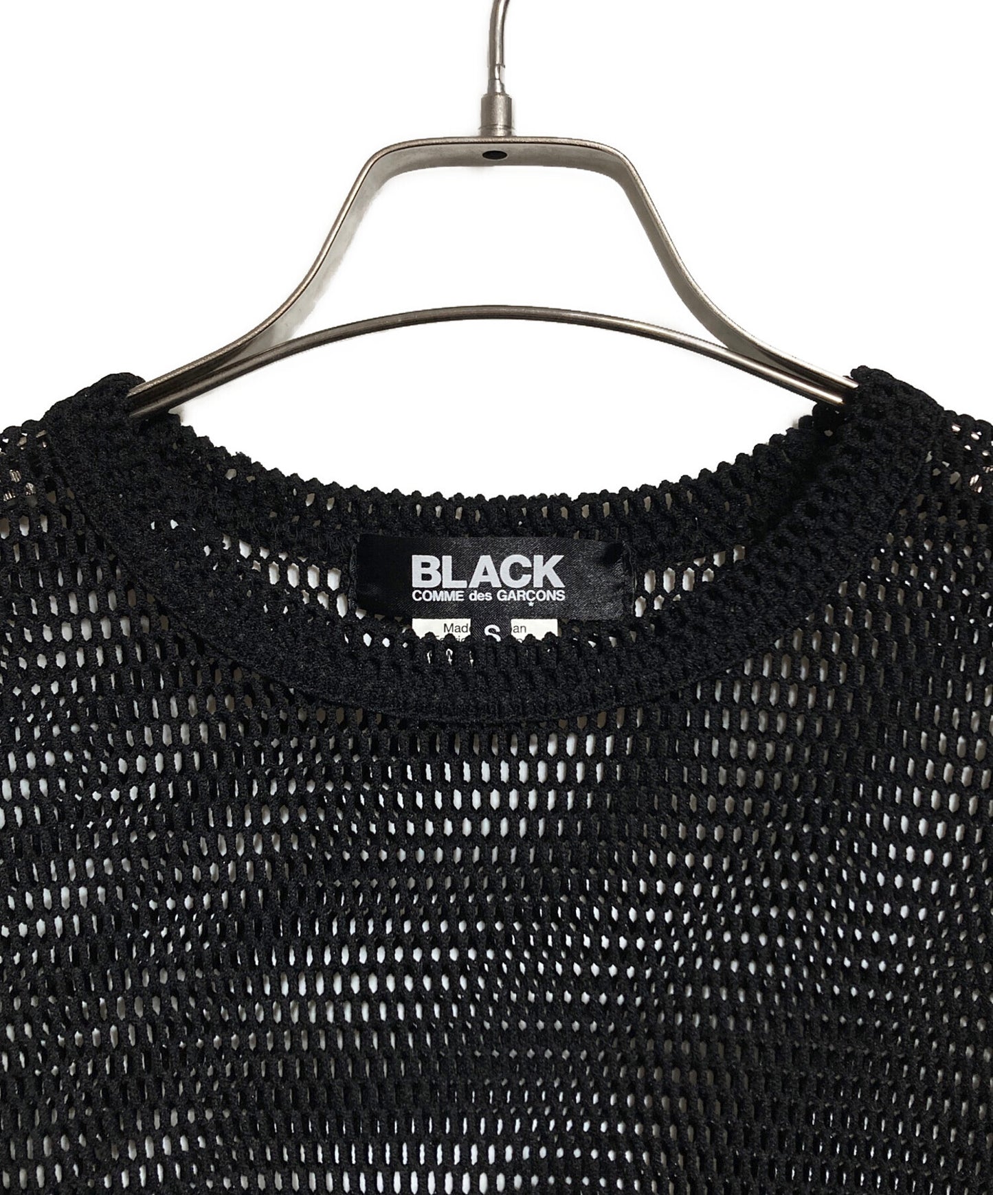 [Pre-owned] BLACK COMME des GARCONS Asymmetrical mesh top 1K-T001