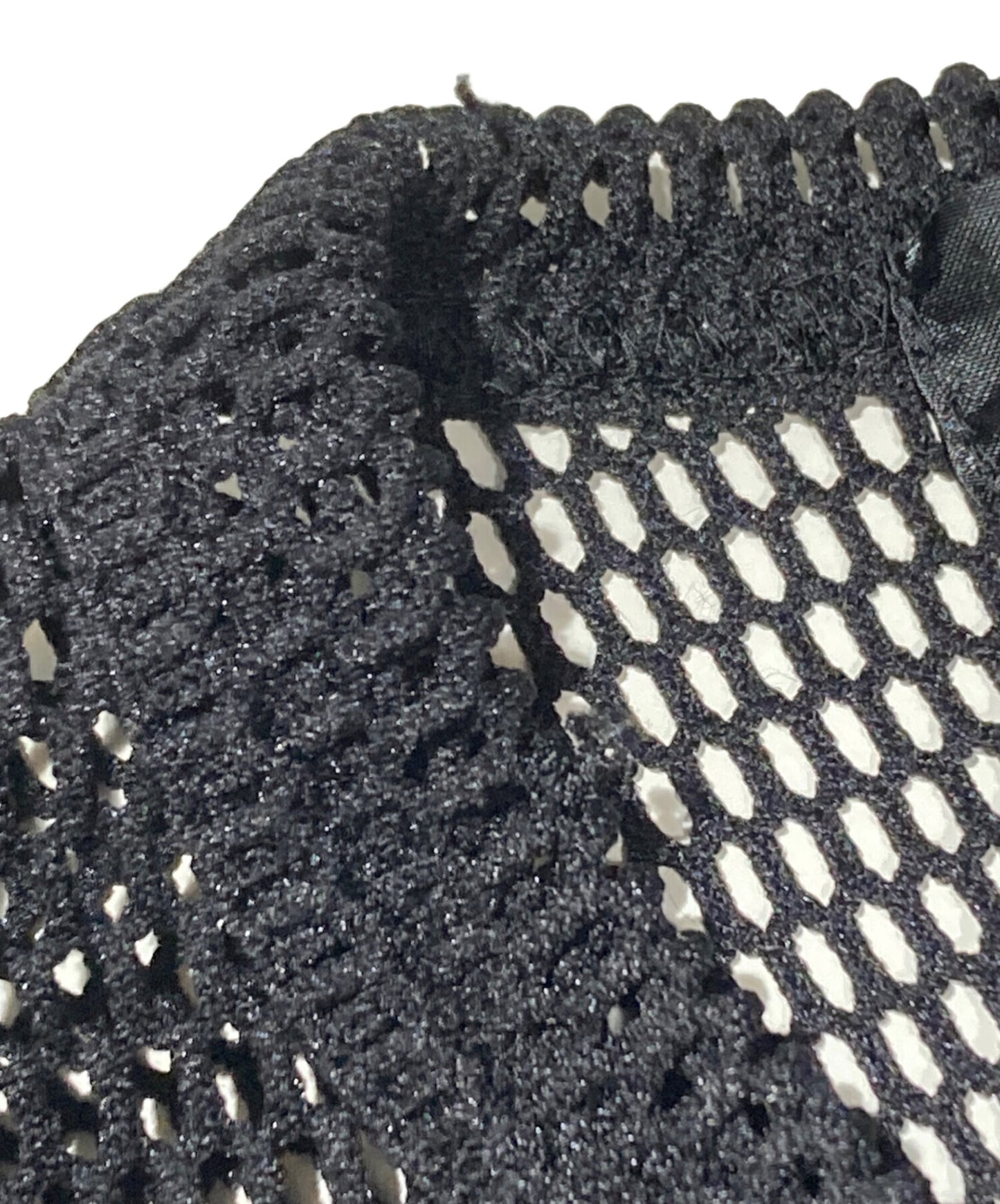 [Pre-owned] BLACK COMME des GARCONS Asymmetrical mesh top 1K-T001