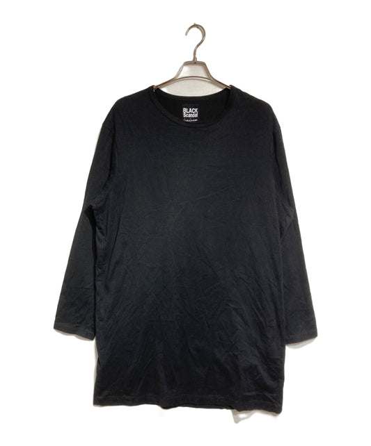 [Pre-owned] BLACK Scandal Yohji Yamamoto Reverse Logo Back-Print T-Shirt HC-T79-988
