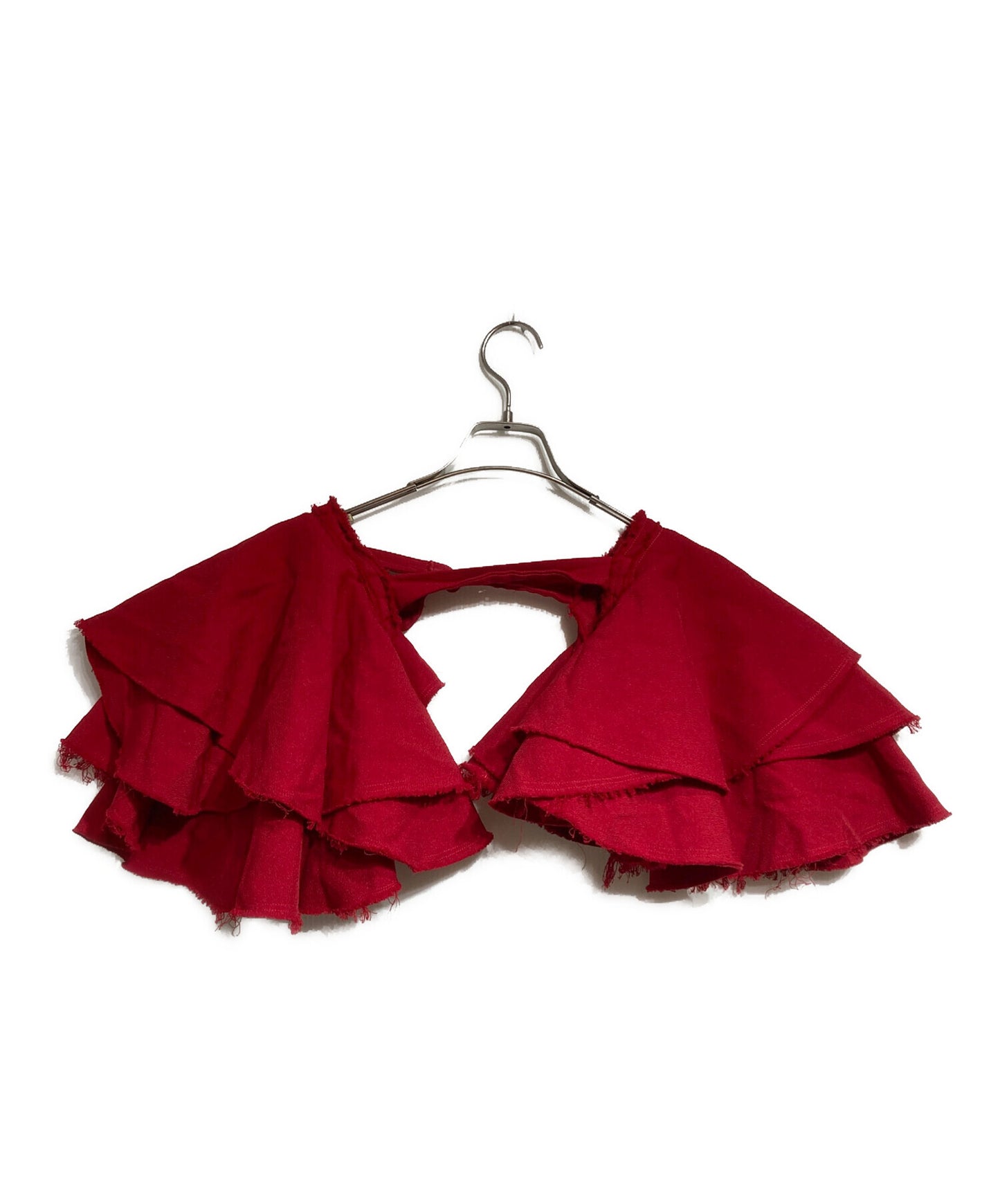 [Pre-owned] COMME des GARCONS COMME des GARCONS Poly-shrunk frill harness bolero RK-K802
