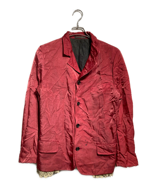 [Pre-owned] COMME des GARCONS HOMME PLUS Nylon Twill Tailored Jacket with Lace Frill Lining/Nylon Twill Tailored Jacket PJ-10013M