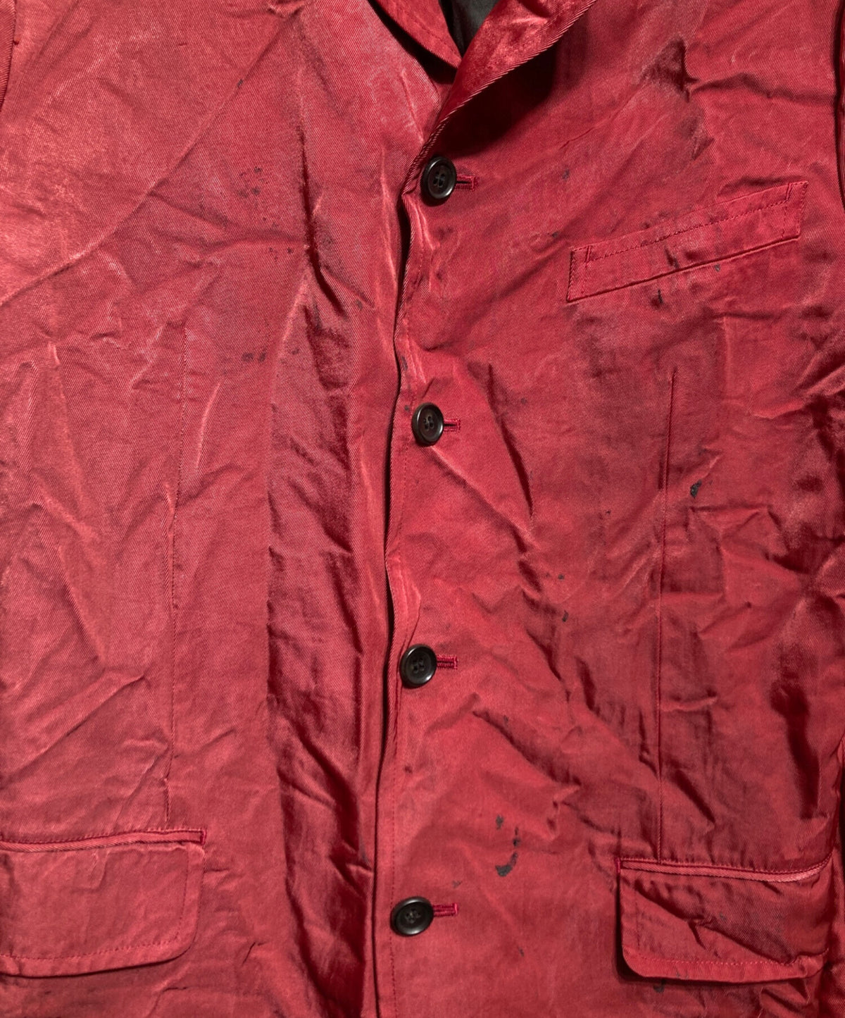 [Pre-owned] COMME des GARCONS HOMME PLUS Nylon Twill Tailored Jacket with Lace Frill Lining/Nylon Twill Tailored Jacket PJ-10013M