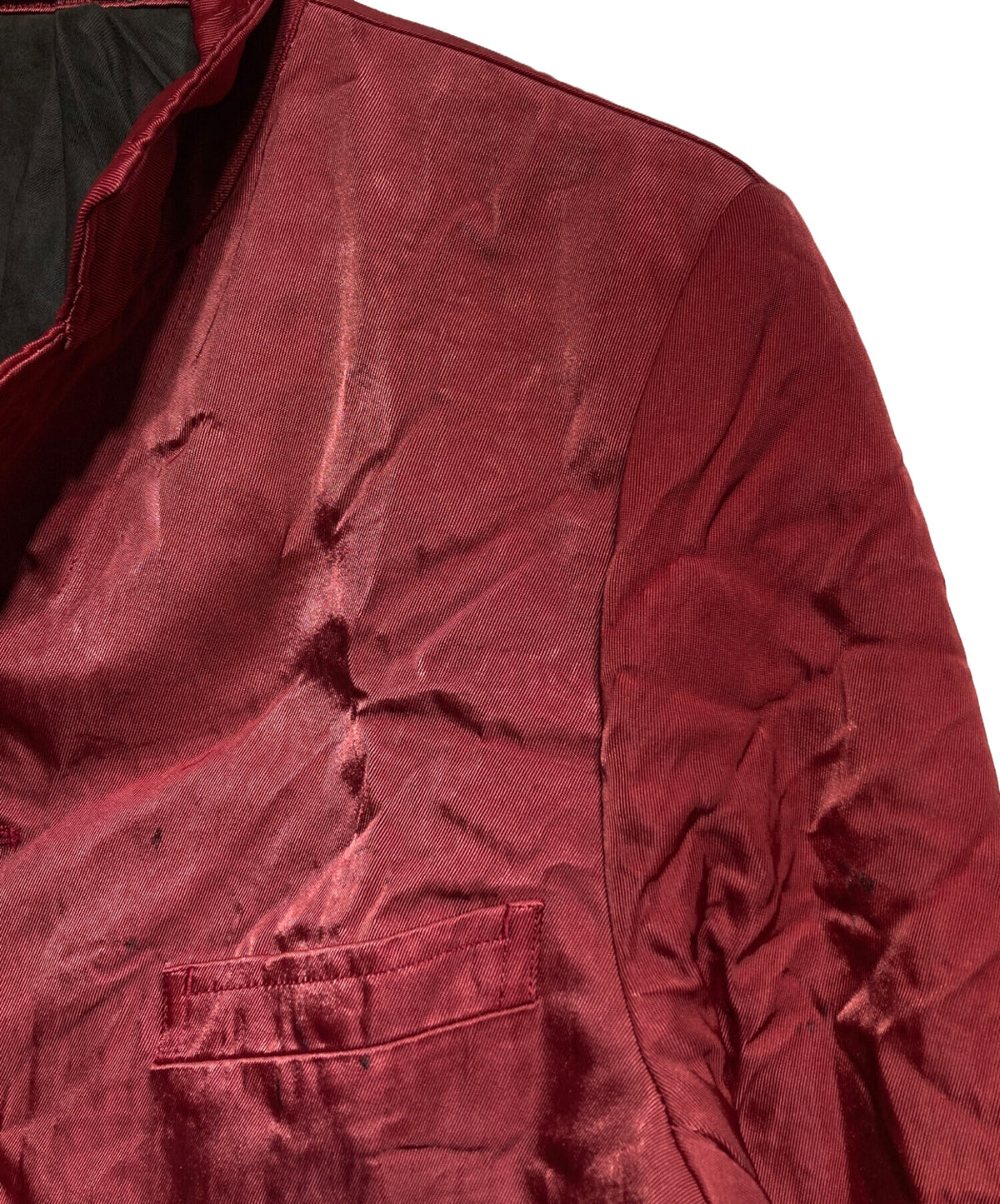 [Pre-owned] COMME des GARCONS HOMME PLUS Nylon Twill Tailored Jacket with Lace Frill Lining/Nylon Twill Tailored Jacket PJ-10013M