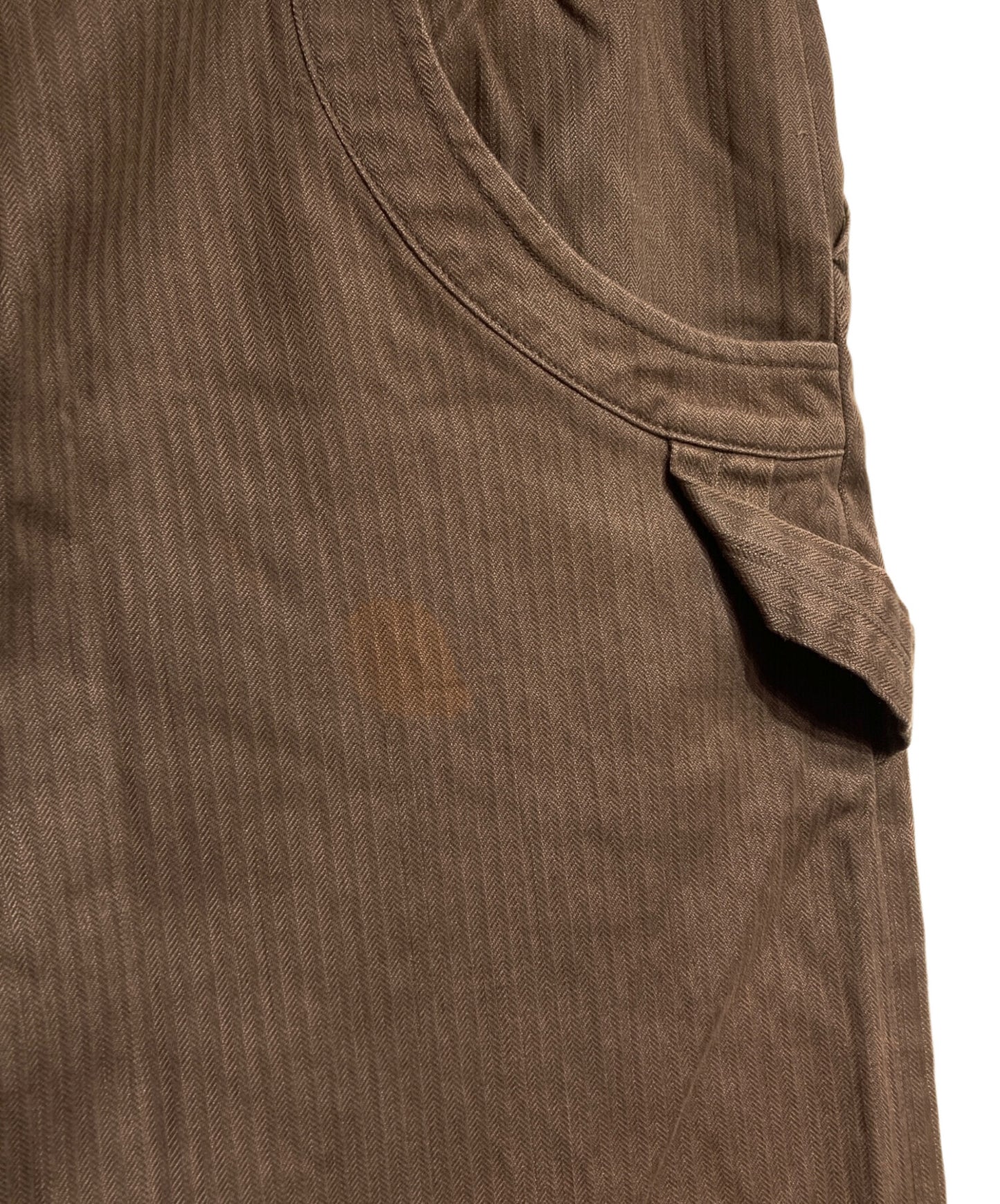 [Pre-owned] Y's HBT Cotton Wide-Leg Pants YM-P09-003