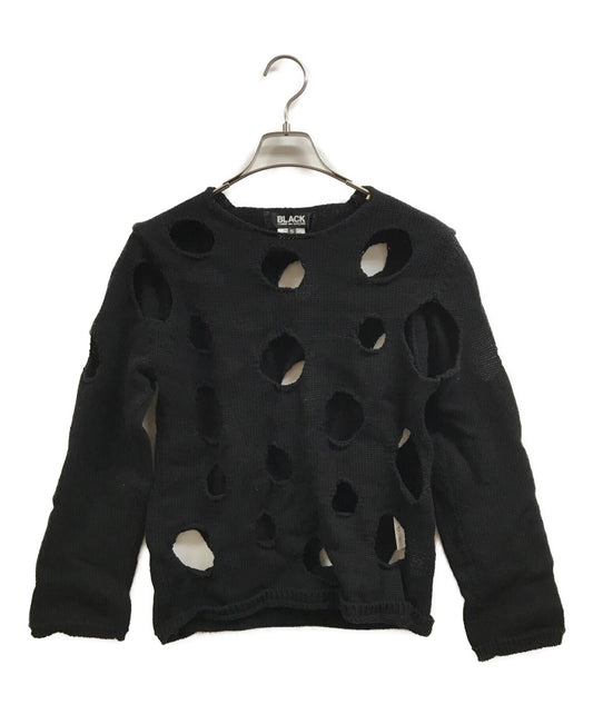 [Pre-owned] BLACK COMME des GARCONS Wool knit with hole design 1C-N004 AD2018