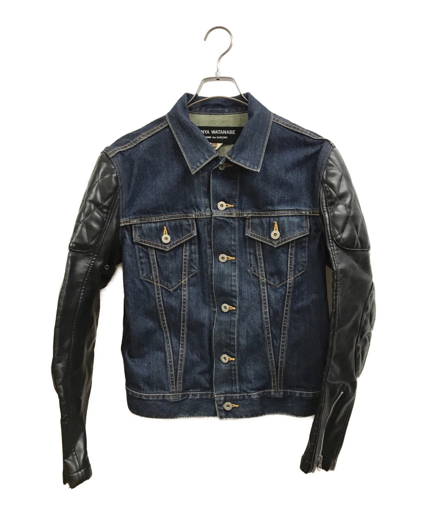 [Pre-owned] JUNYA WATANABE COMME des GARCONS 17SS Leather Switching Denim Jacket JS-J016 AD2016